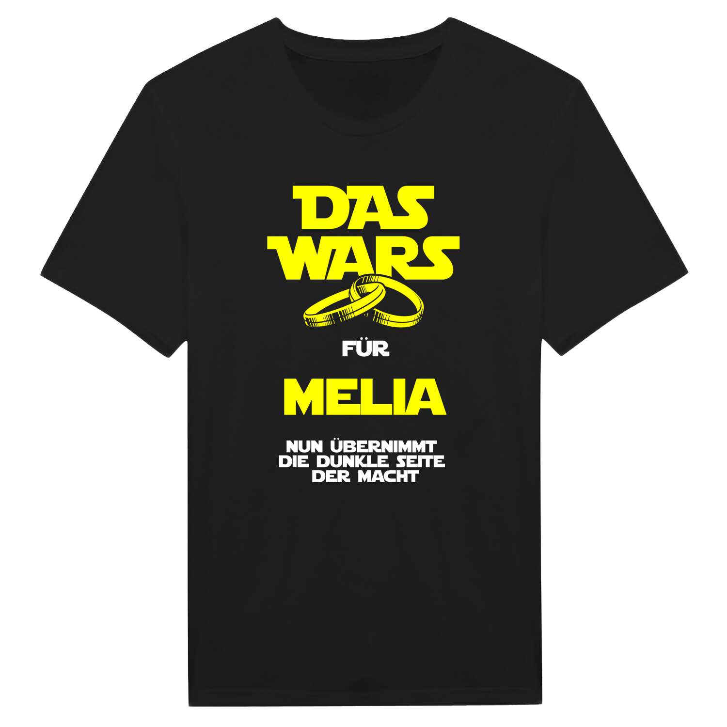 JGA T-Shirt »Das Wars« für den Namen »Melia«