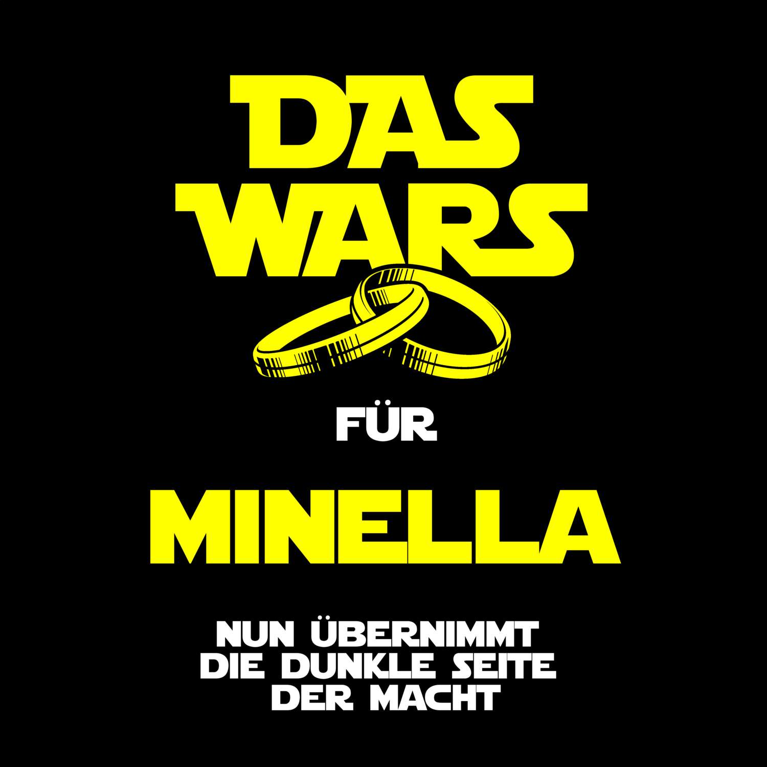 JGA T-Shirt »Das Wars« für den Namen »Minella«