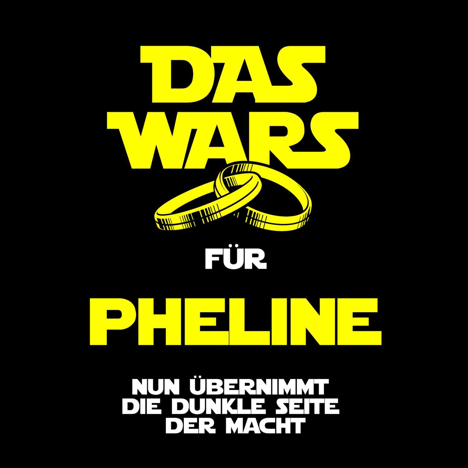 JGA T-Shirt »Das Wars« für den Namen »Pheline«