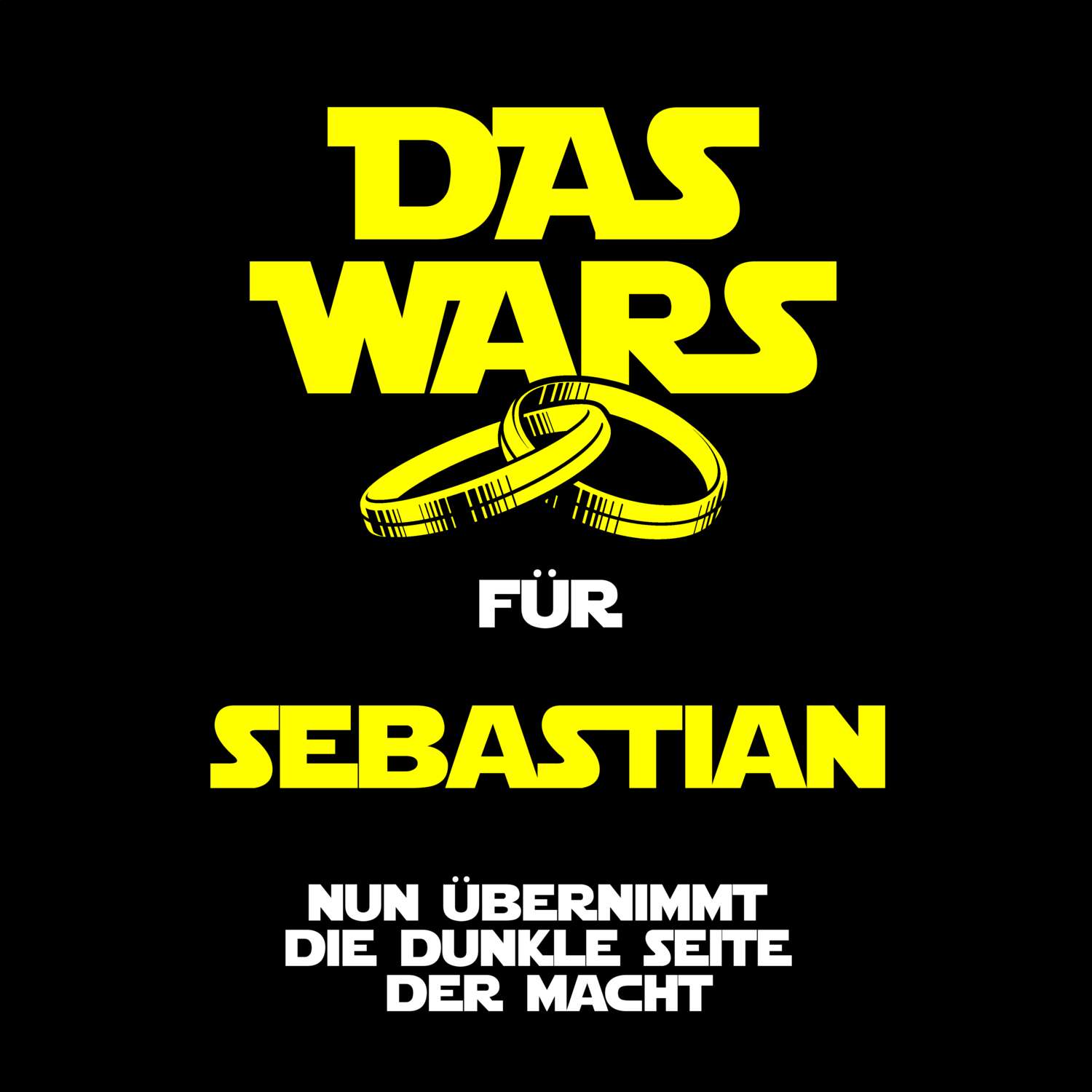 JGA T-Shirt »Das Wars« für den Namen »Sebastian«