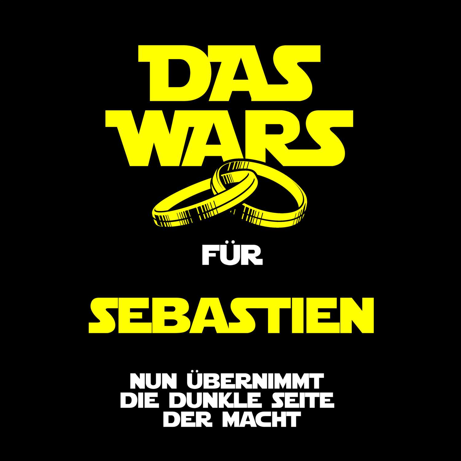 JGA T-Shirt »Das Wars« für den Namen »Sebastien«