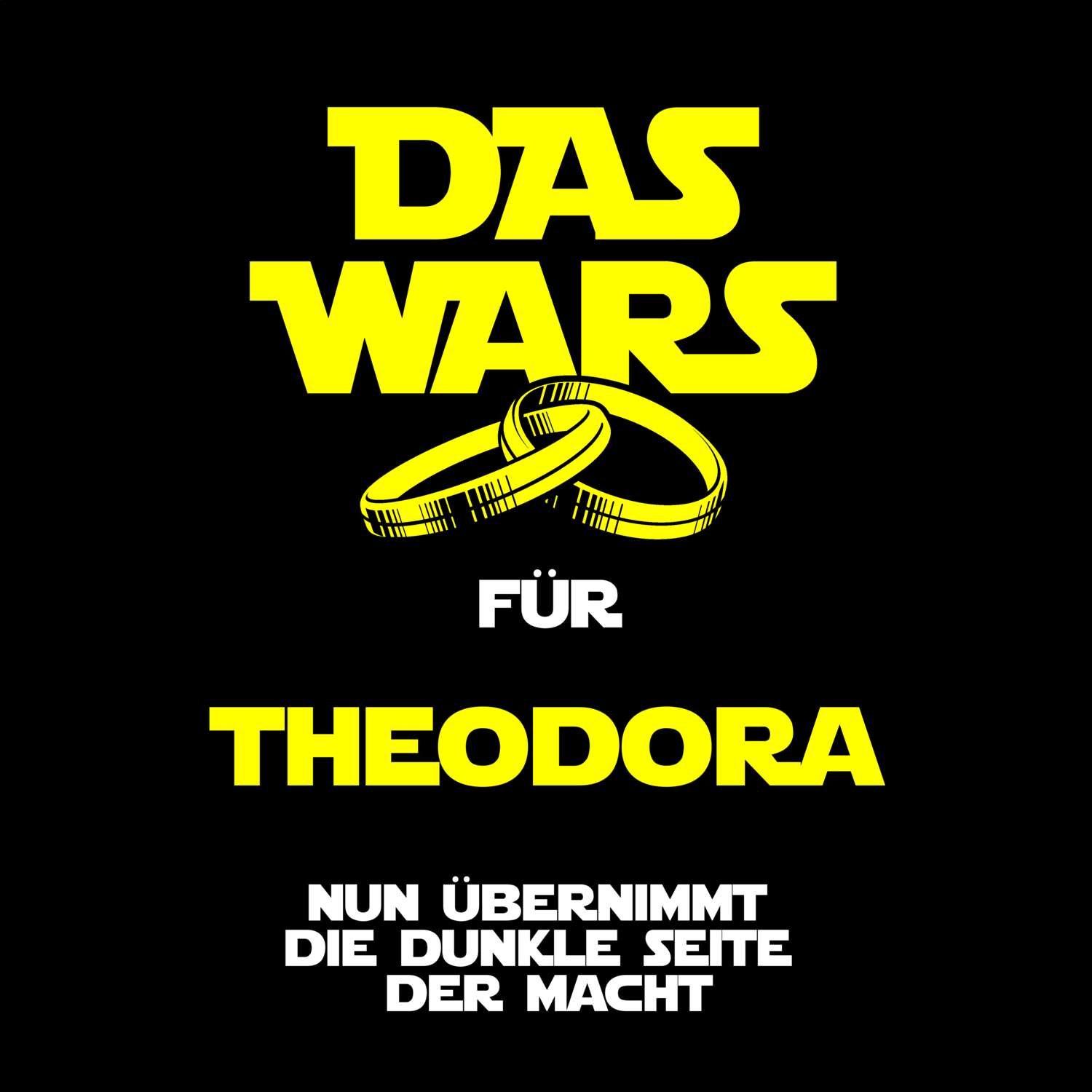 JGA T-Shirt »Das Wars« für den Namen »Theodora«