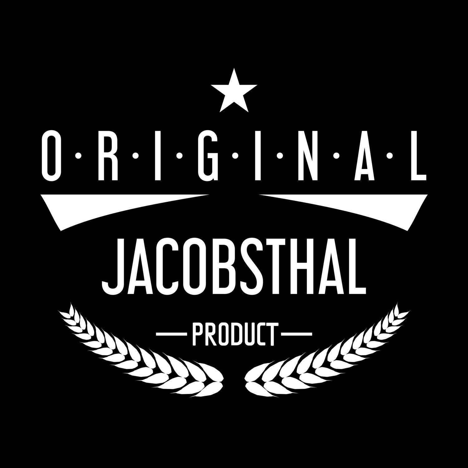 T-Shirt »Original Product« für den Ort »Jacobsthal«