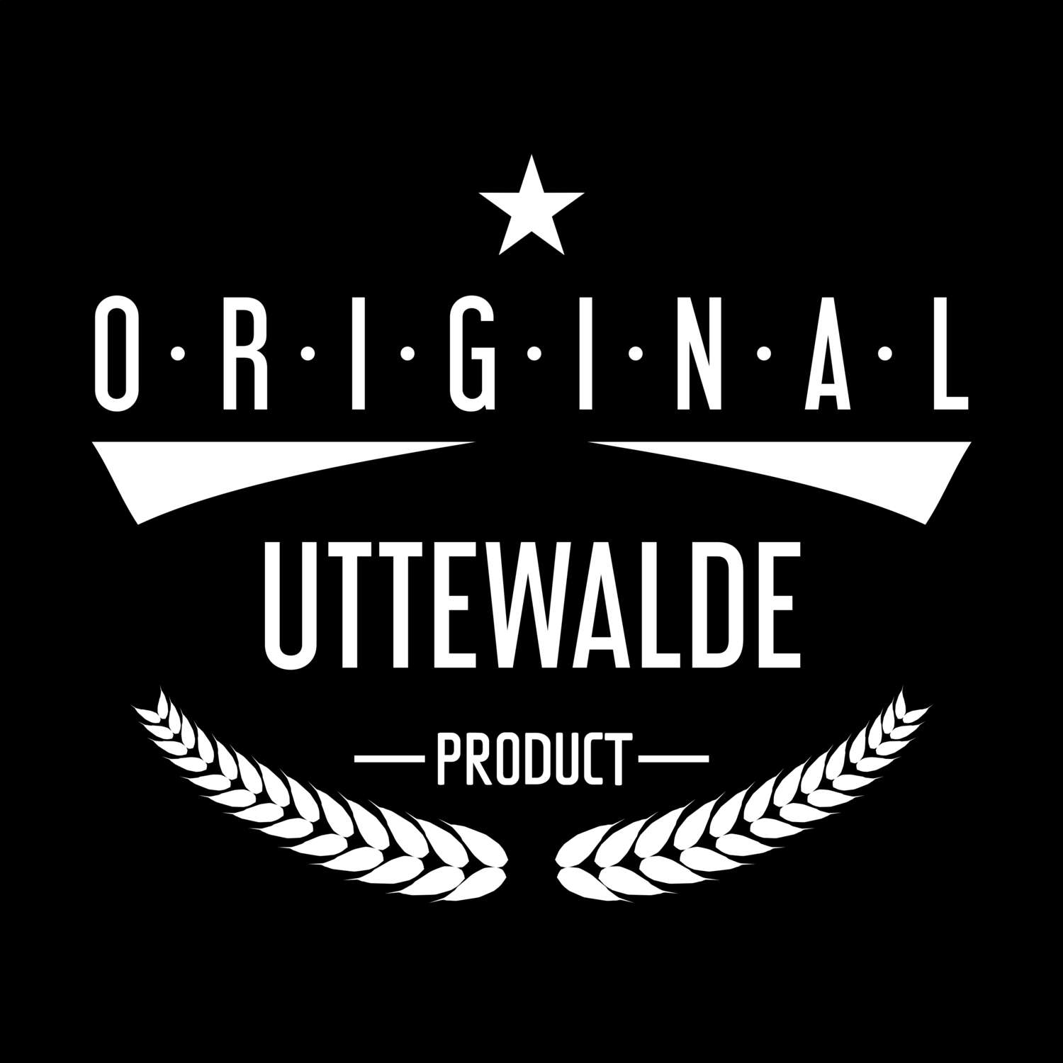 T-Shirt »Original Product« für den Ort »Uttewalde«