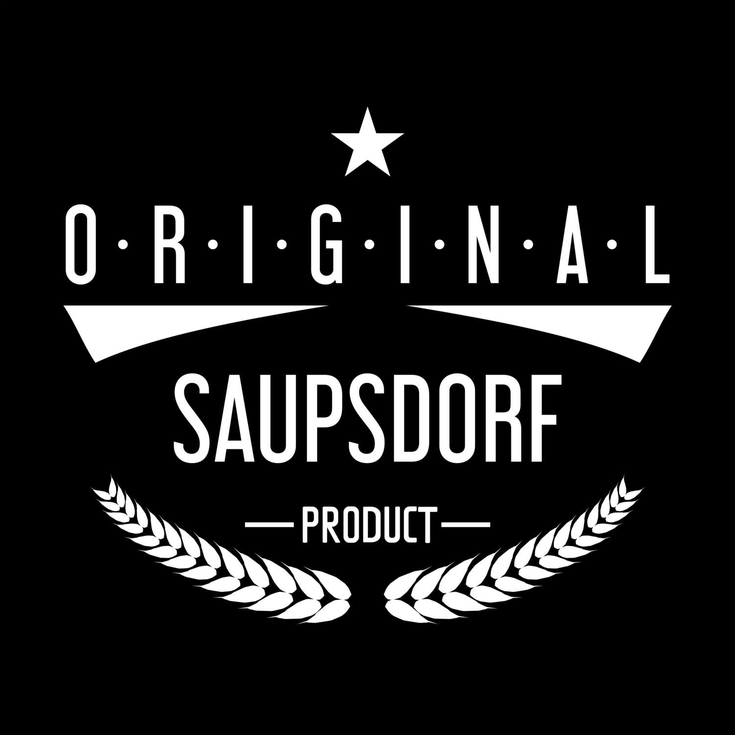 T-Shirt »Original Product« für den Ort »Saupsdorf«