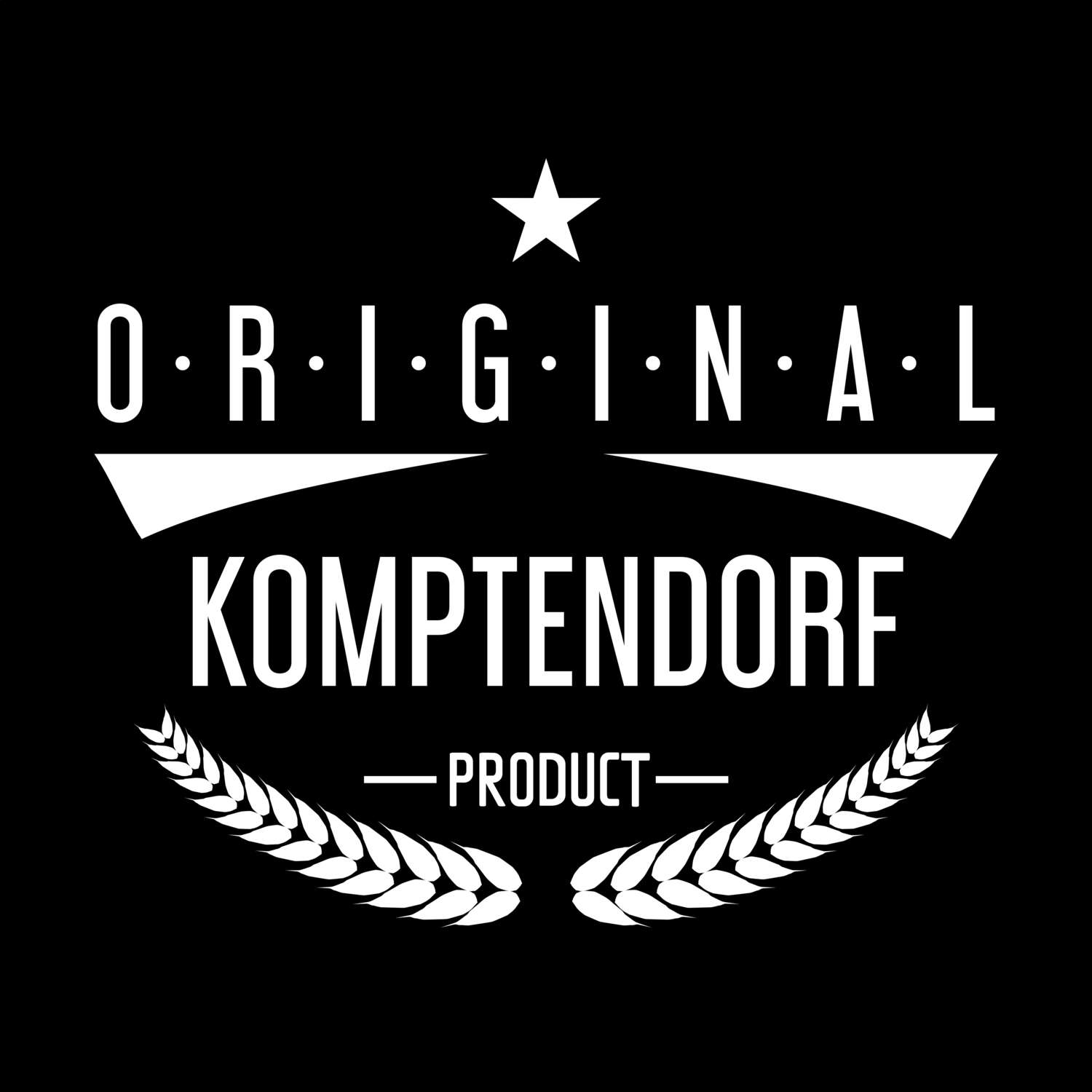 T-Shirt »Original Product« für den Ort »Komptendorf«