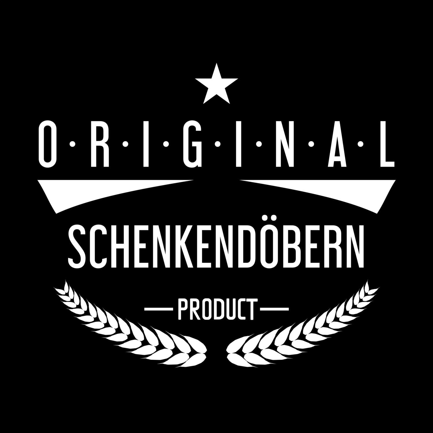 T-Shirt »Original Product« für den Ort »Schenkendöbern«