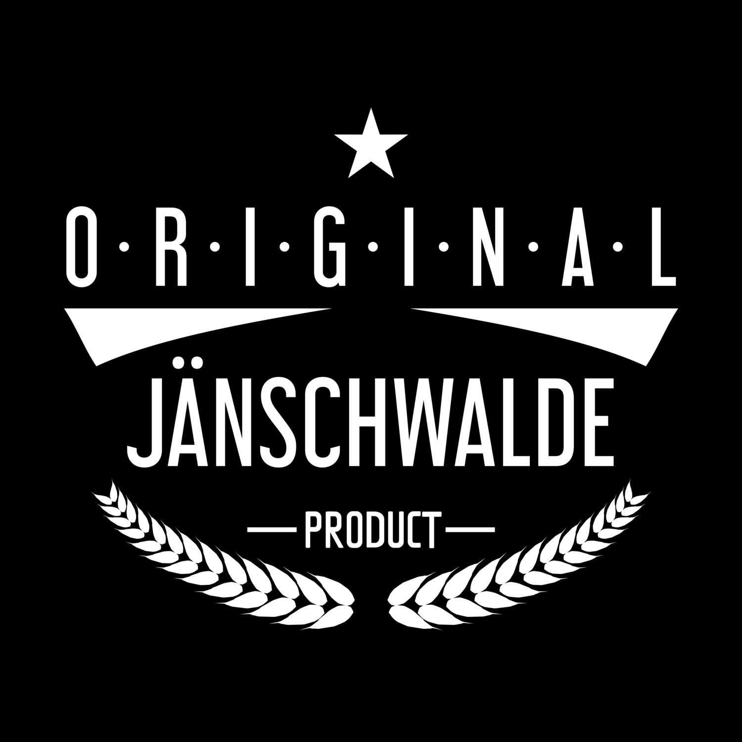 T-Shirt »Original Product« für den Ort »Jänschwalde«