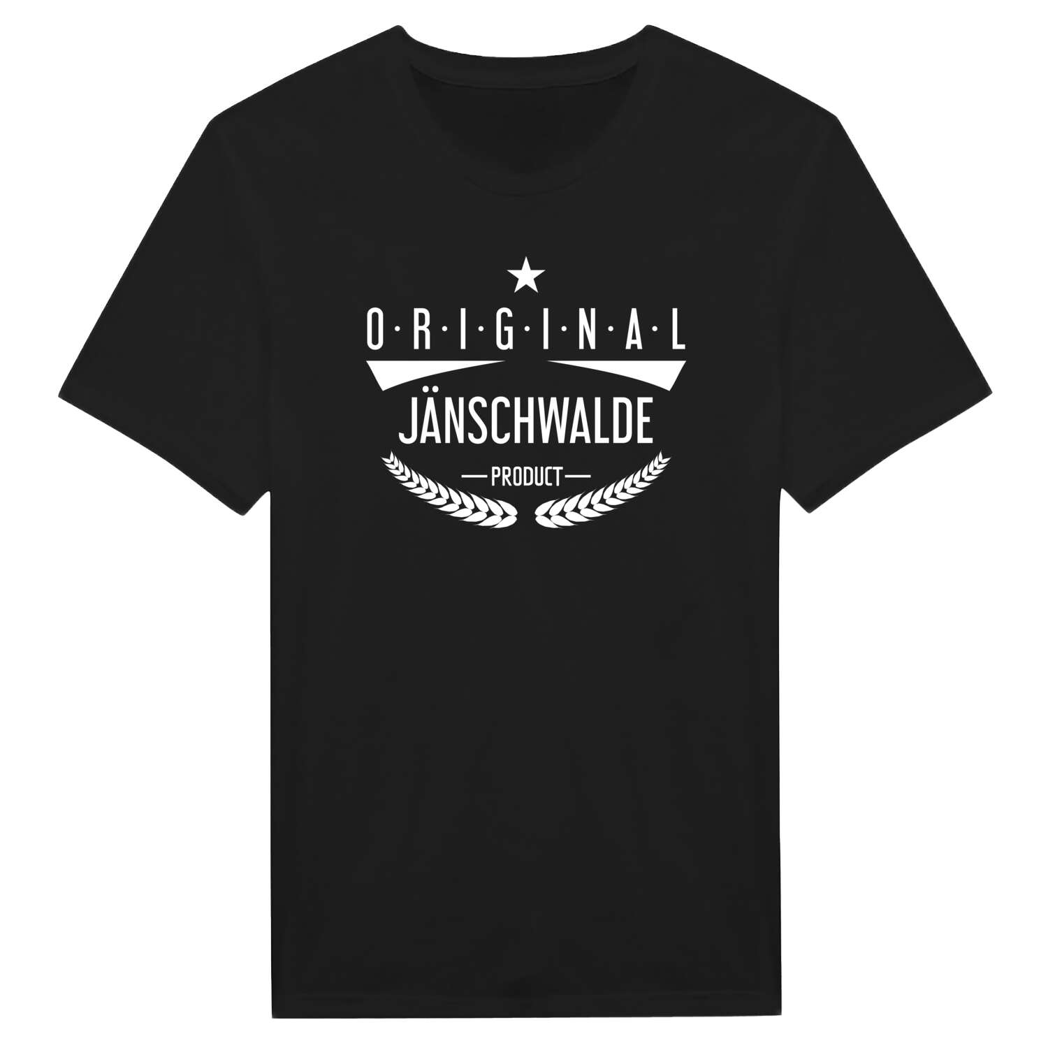 T-Shirt »Original Product« für den Ort »Jänschwalde«