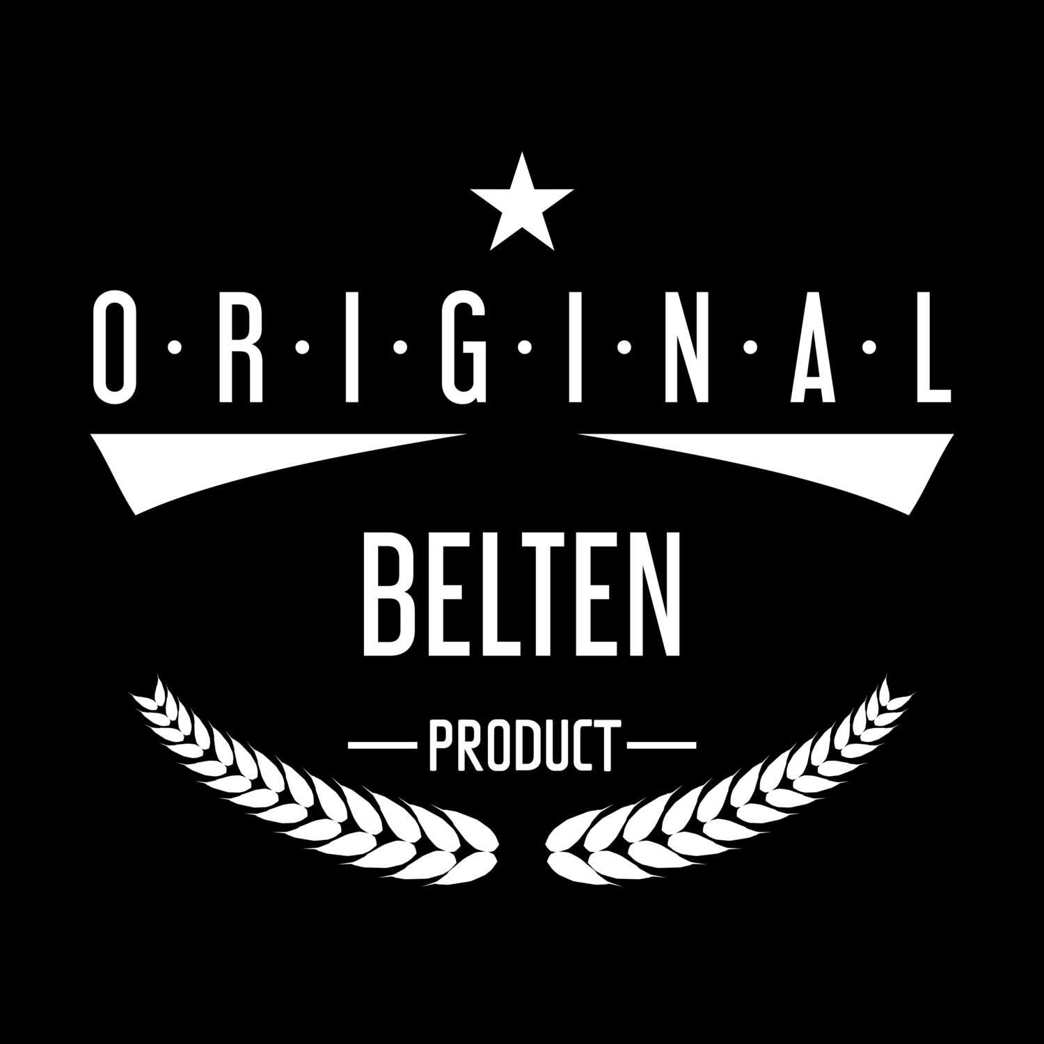 T-Shirt »Original Product« für den Ort »Belten«