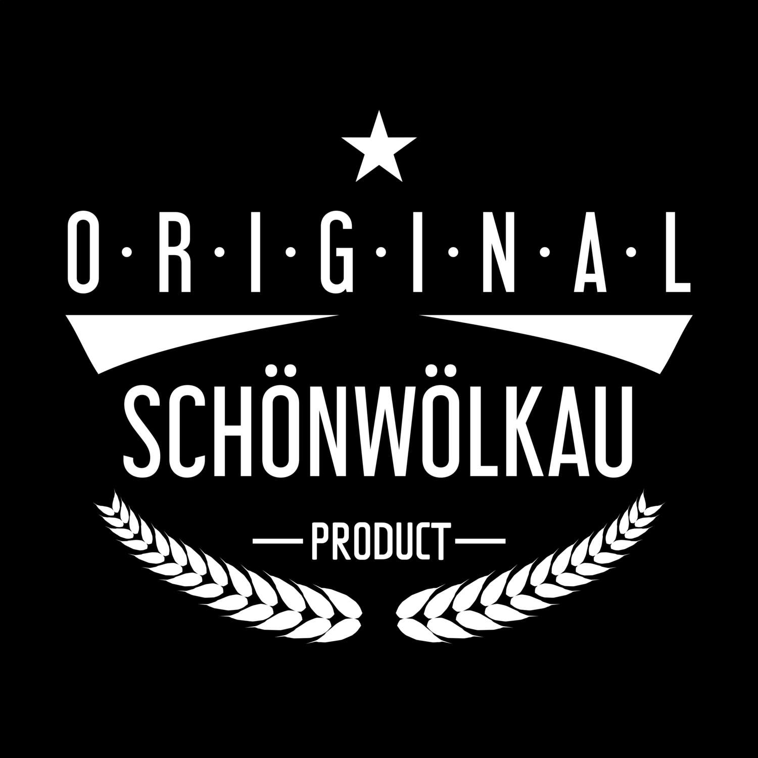 T-Shirt »Original Product« für den Ort »Schönwölkau«