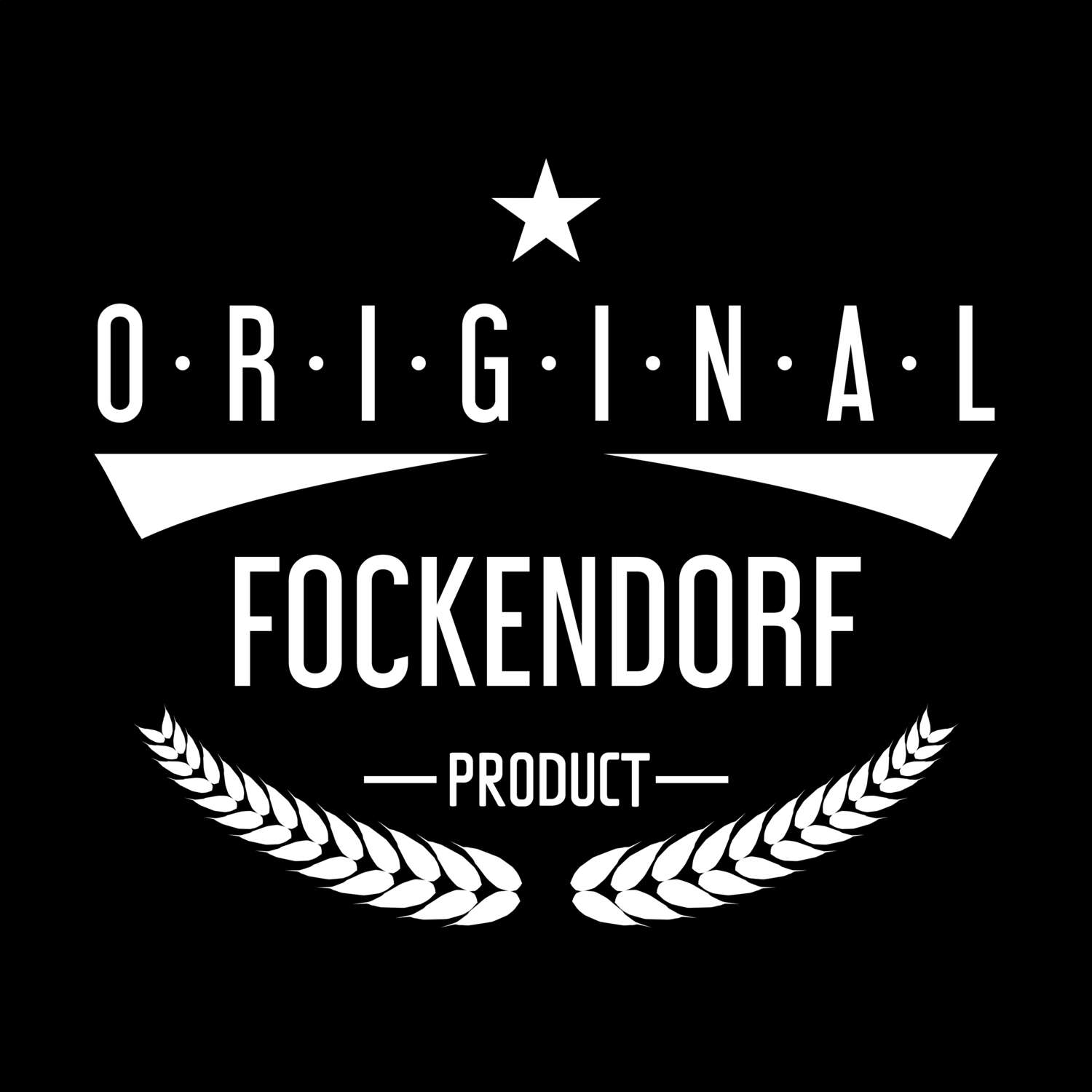 T-Shirt »Original Product« für den Ort »Fockendorf«