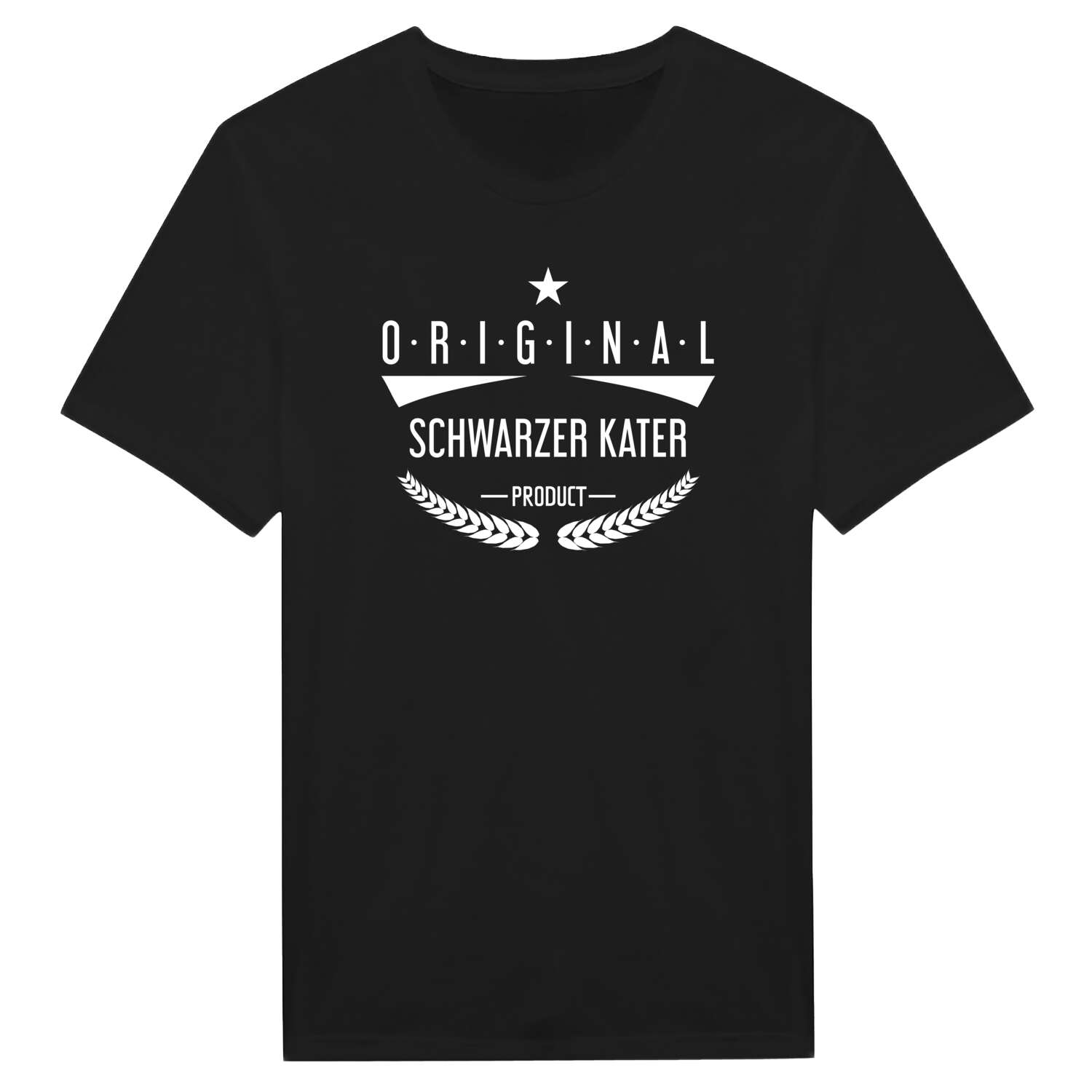 Schwarzer Kater T-Shirt »Original Product«