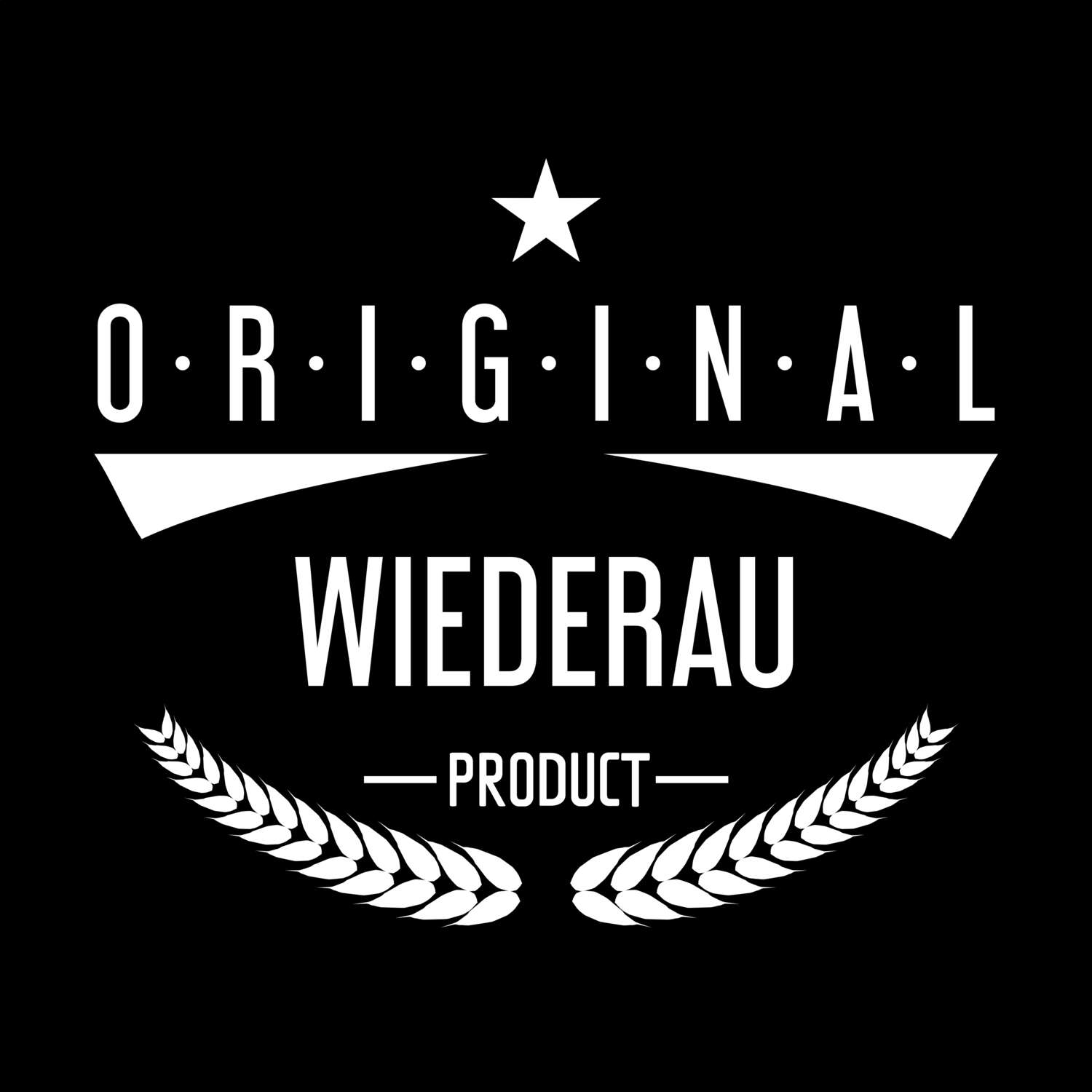 T-Shirt »Original Product« für den Ort »Wiederau«