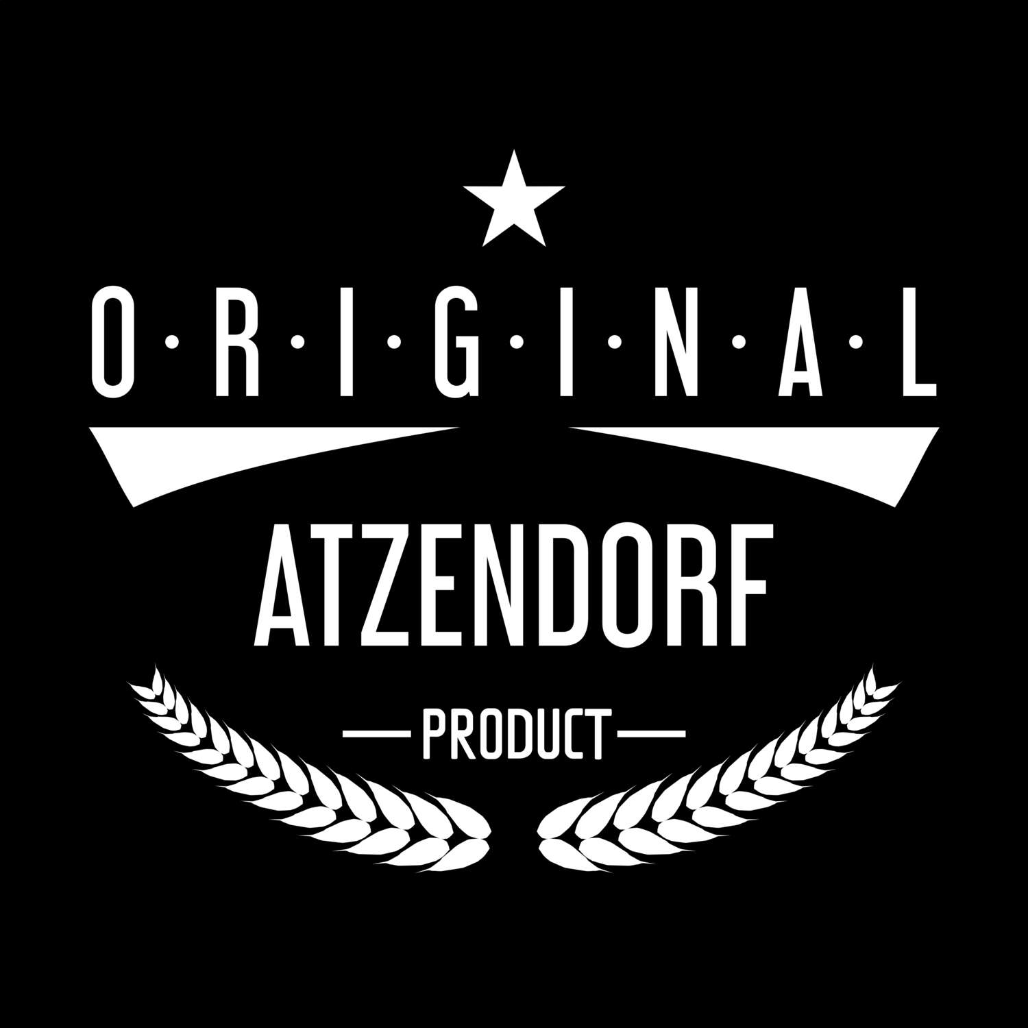 T-Shirt »Original Product« für den Ort »Atzendorf«