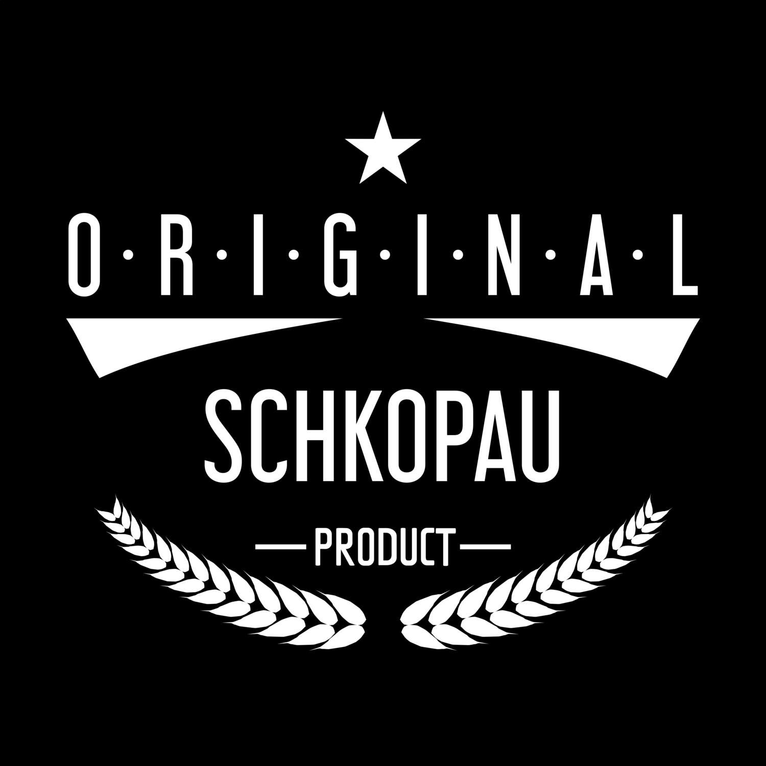 T-Shirt »Original Product« für den Ort »Schkopau«