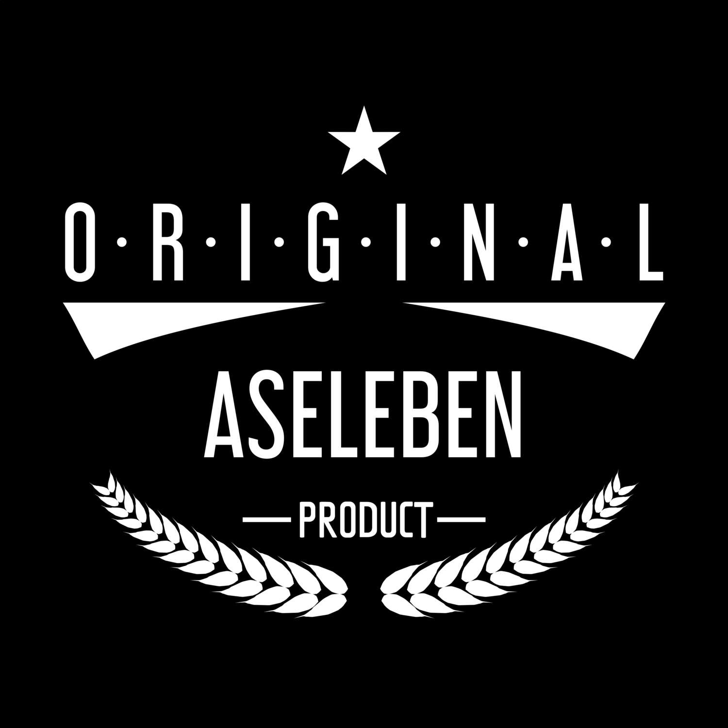 T-Shirt »Original Product« für den Ort »Aseleben«