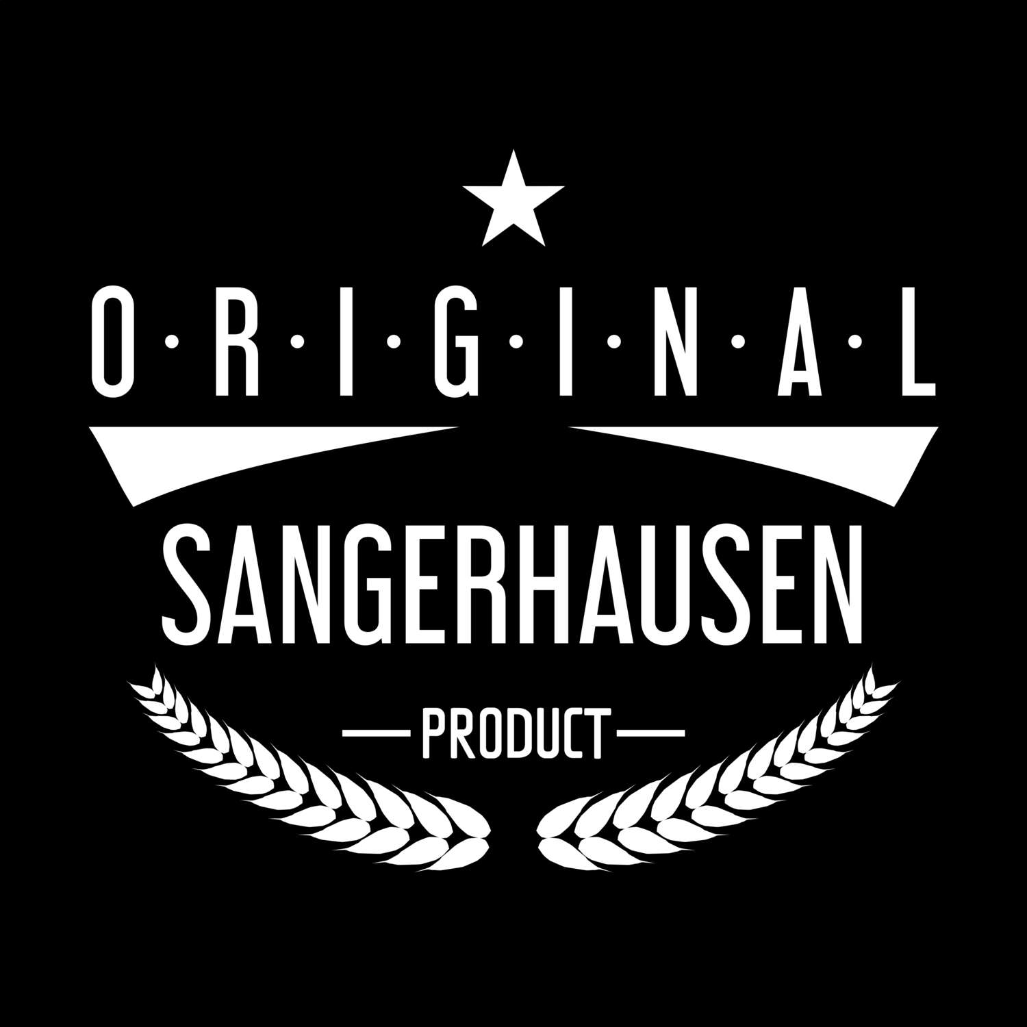 T-Shirt »Original Product« für den Ort »Sangerhausen«