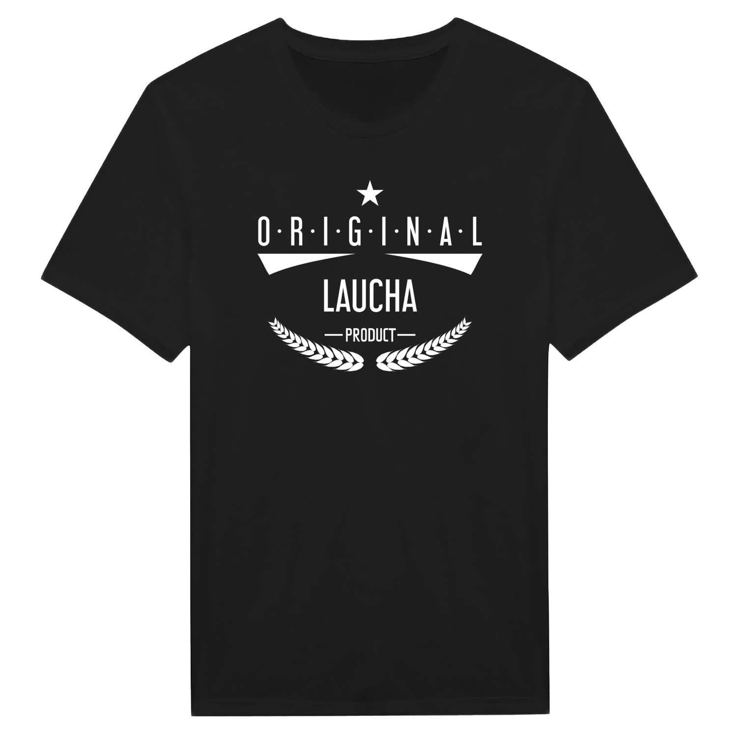 T-Shirt »Original Product« für den Ort »Laucha«