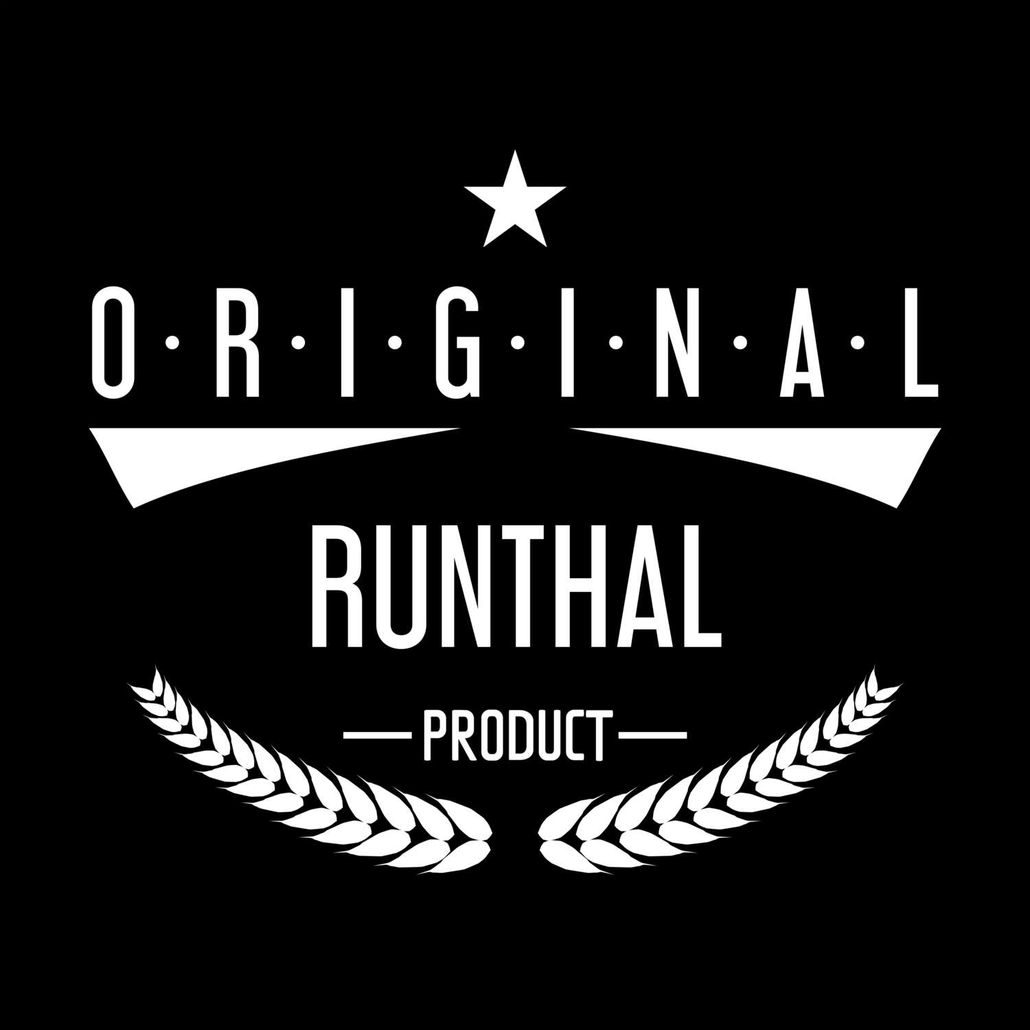 T-Shirt »Original Product« für den Ort »Runthal«