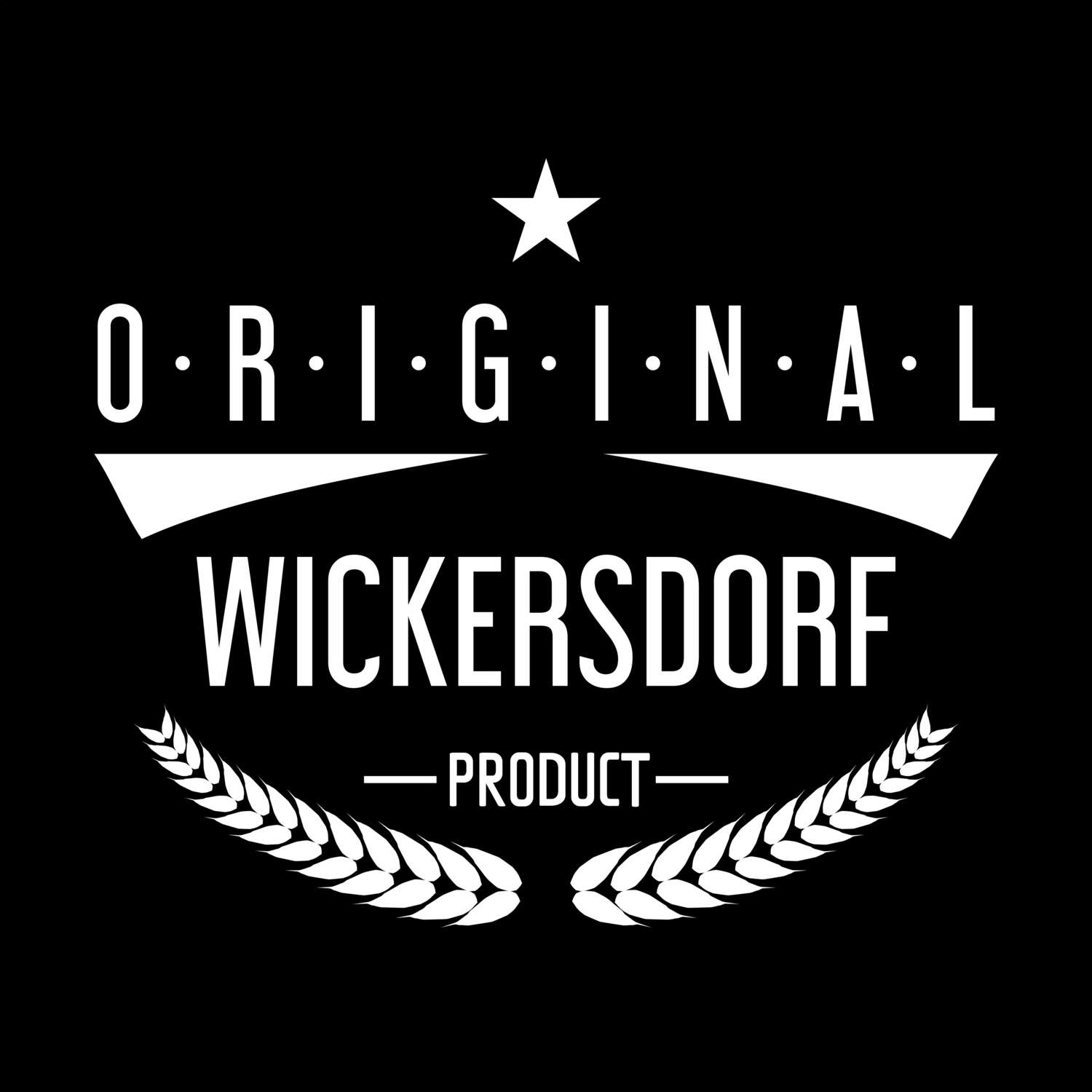 T-Shirt »Original Product« für den Ort »Wickersdorf«