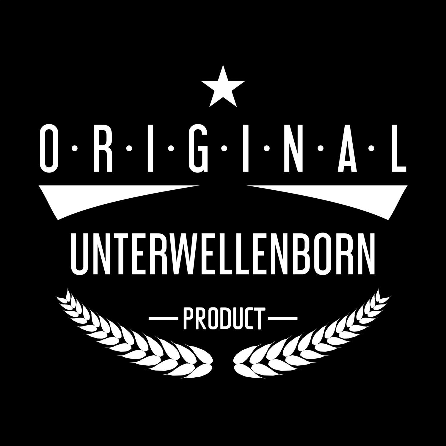 T-Shirt »Original Product« für den Ort »Unterwellenborn«