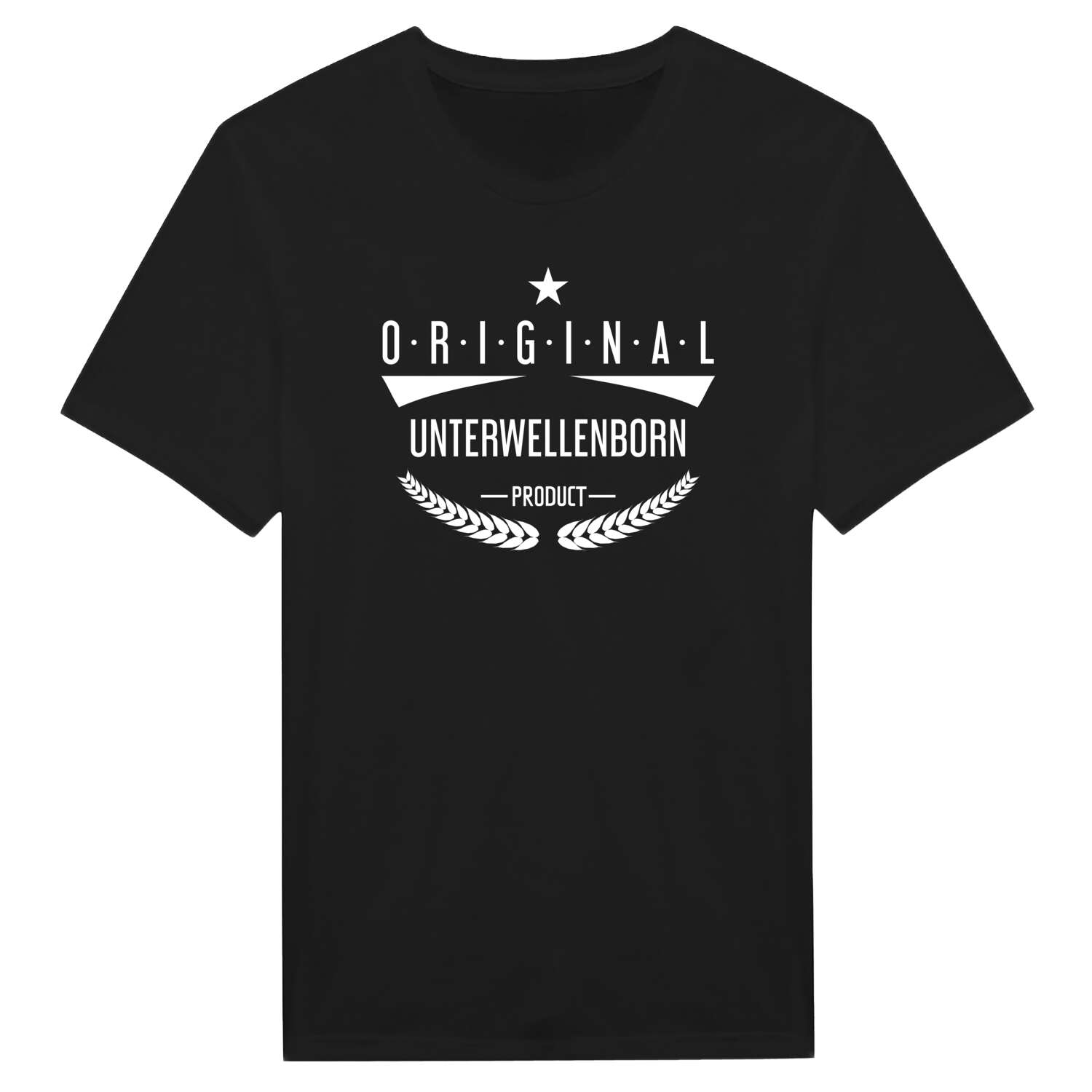 T-Shirt »Original Product« für den Ort »Unterwellenborn«