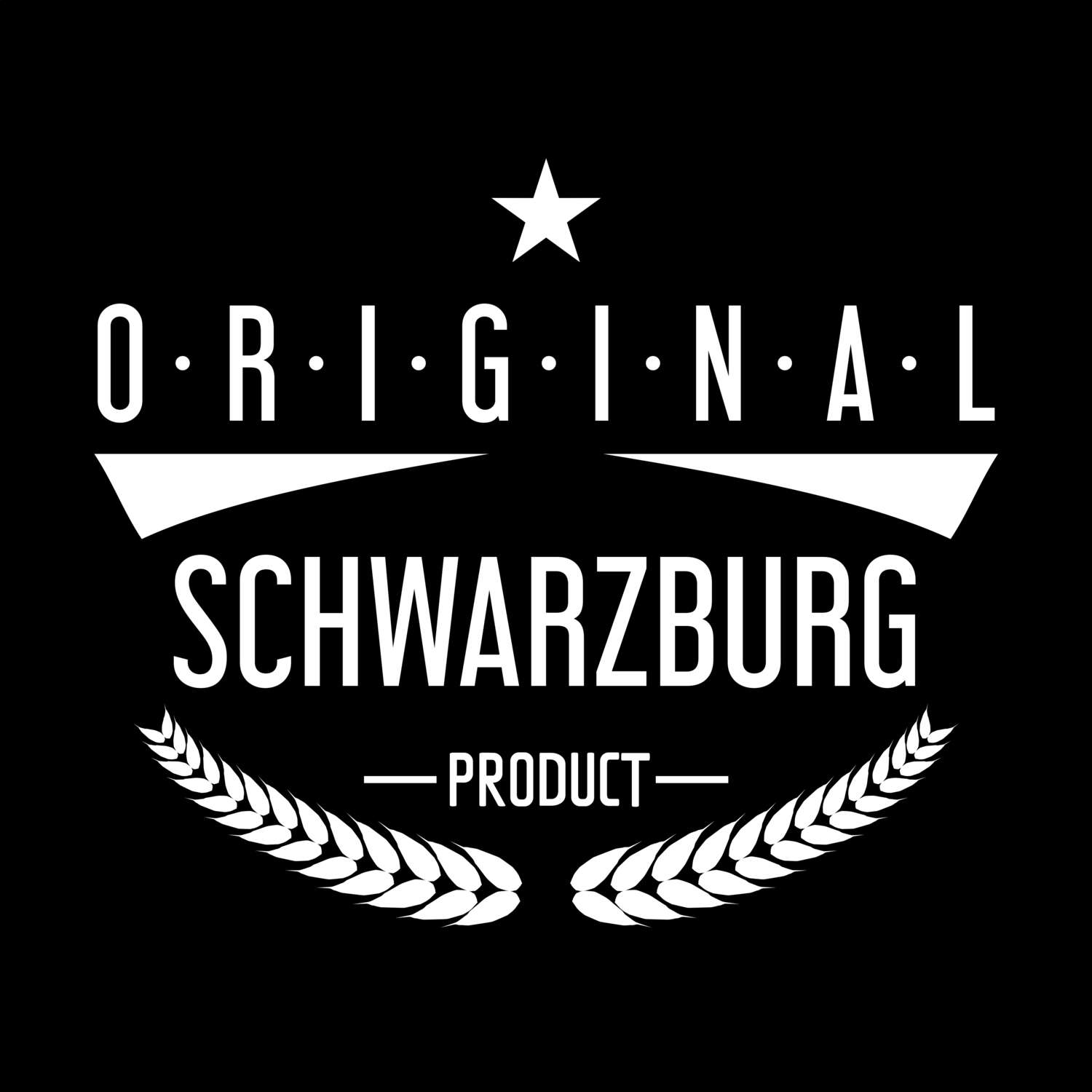 T-Shirt »Original Product« für den Ort »Schwarzburg«