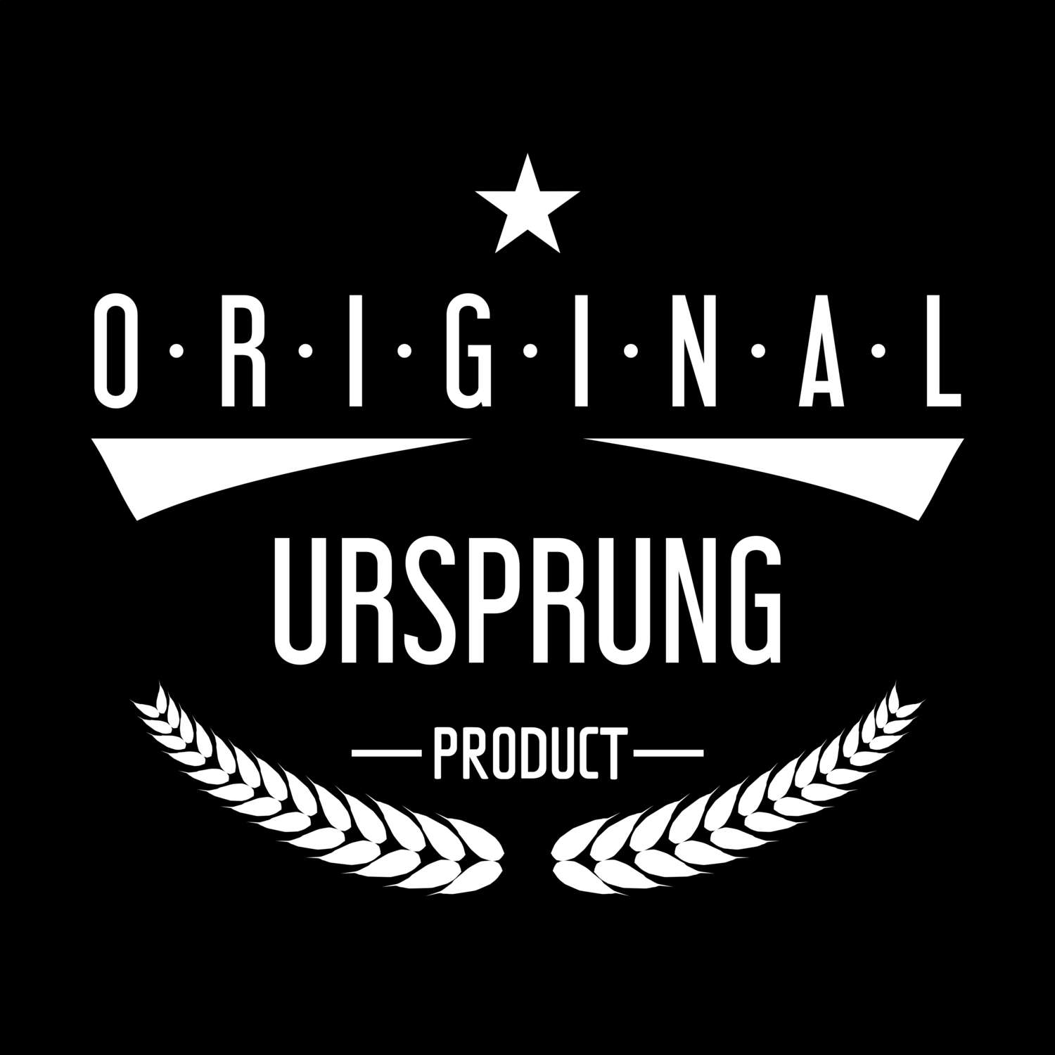 T-Shirt »Original Product« für den Ort »Ursprung«