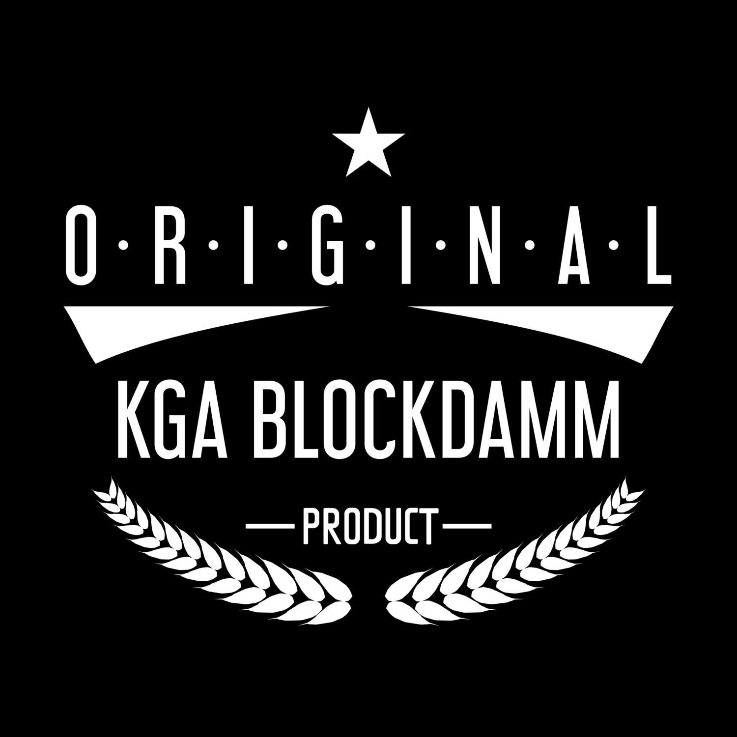 T-Shirt »Original Product« für den Ort »KGA Blockdamm«