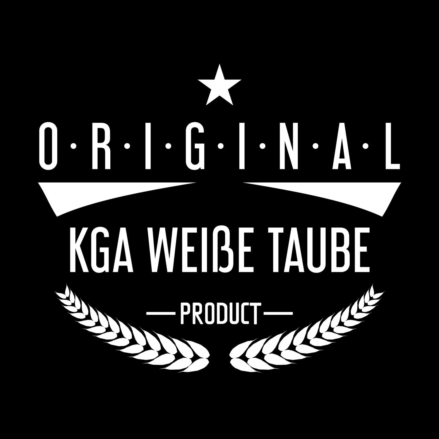 T-Shirt »Original Product« für den Ort »KGA Weiße Taube«