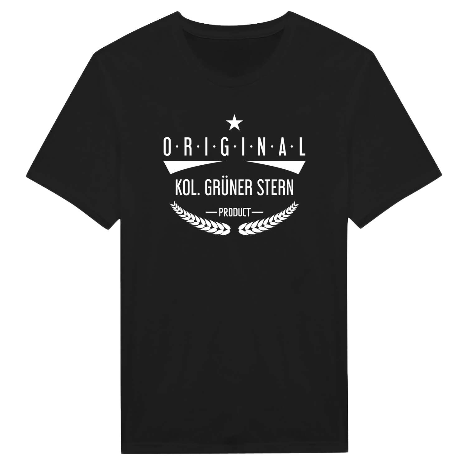 T-Shirt »Original Product« für den Ort »Kol. Grüner Stern«