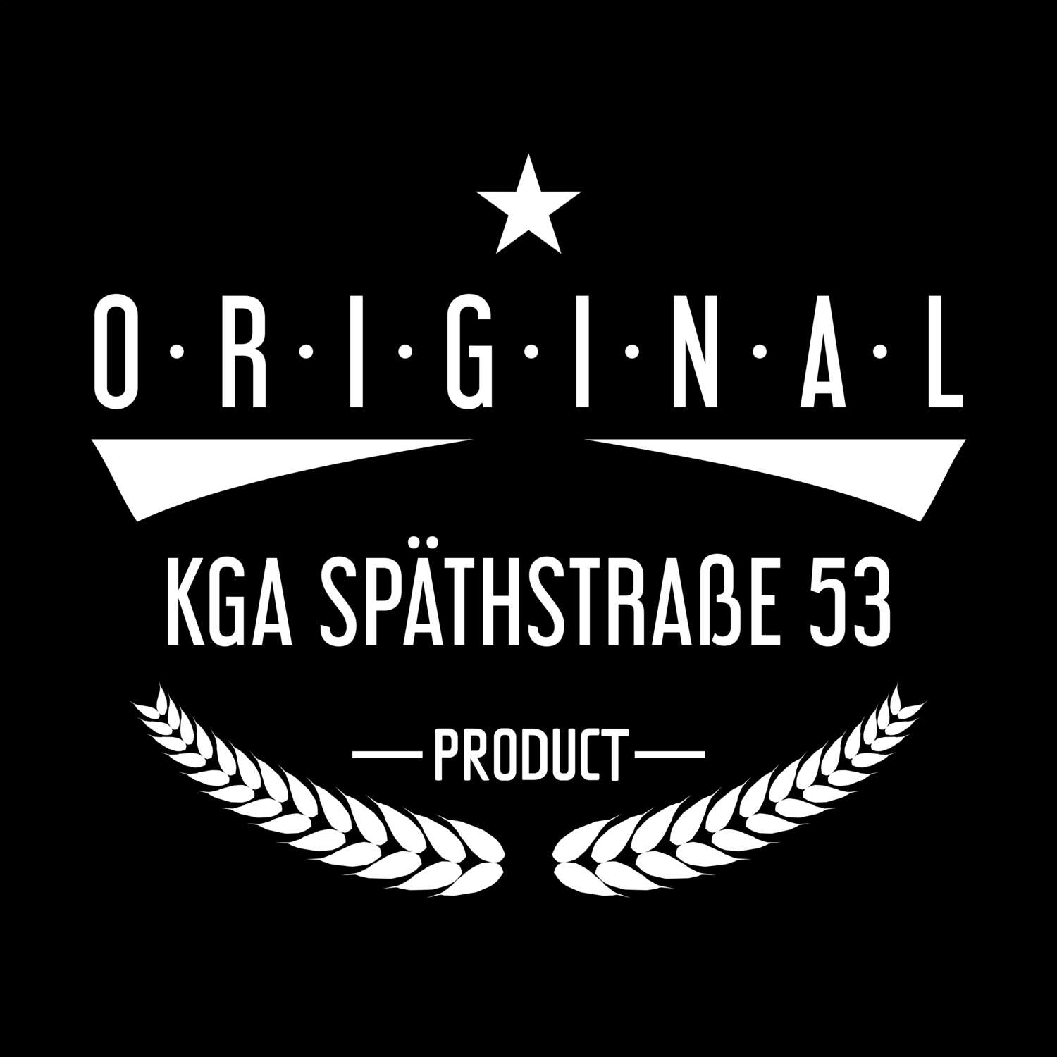 T-Shirt »Original Product« für den Ort »KGA Späthstraße 53«