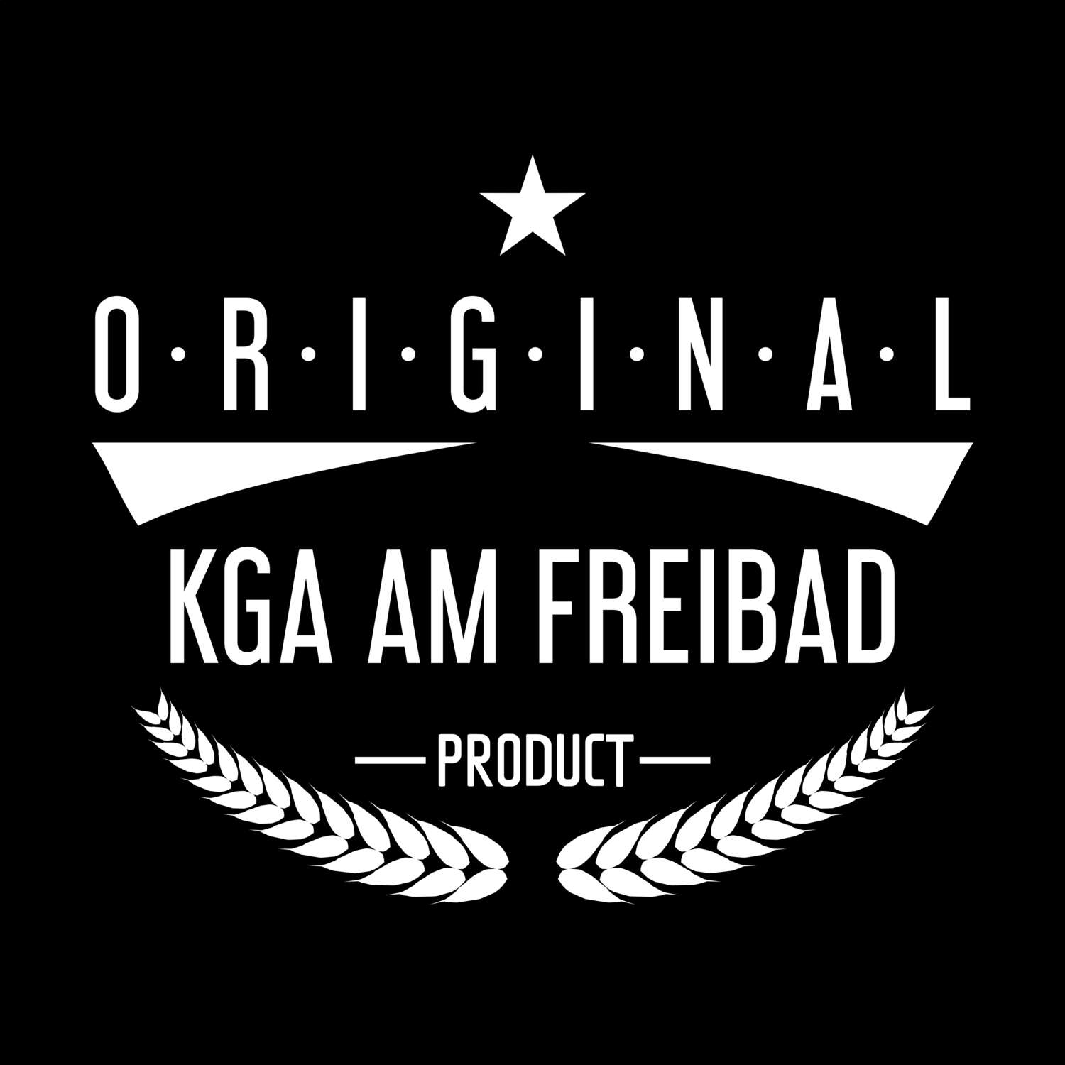 T-Shirt »Original Product« für den Ort »KGA Am Freibad«