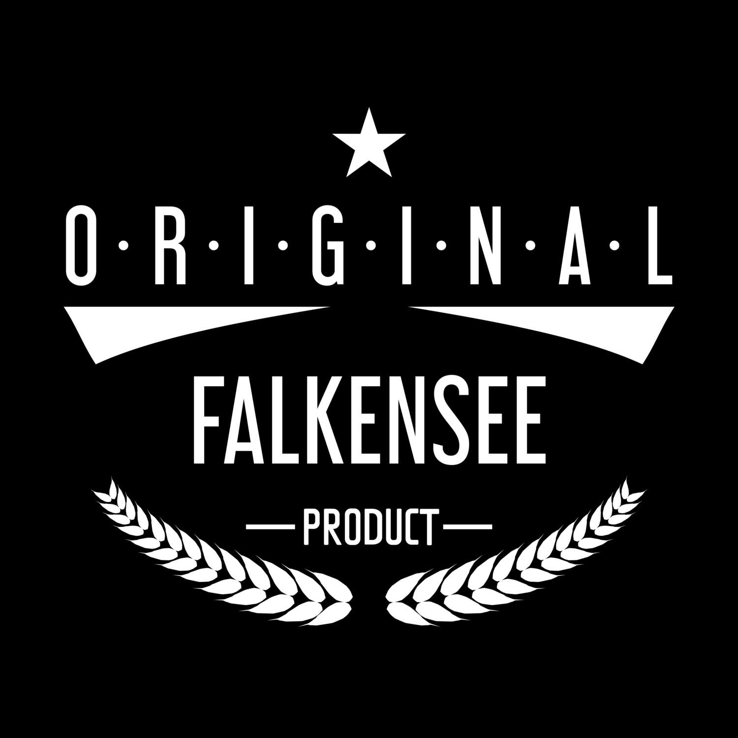 T-Shirt »Original Product« für den Ort »Falkensee«