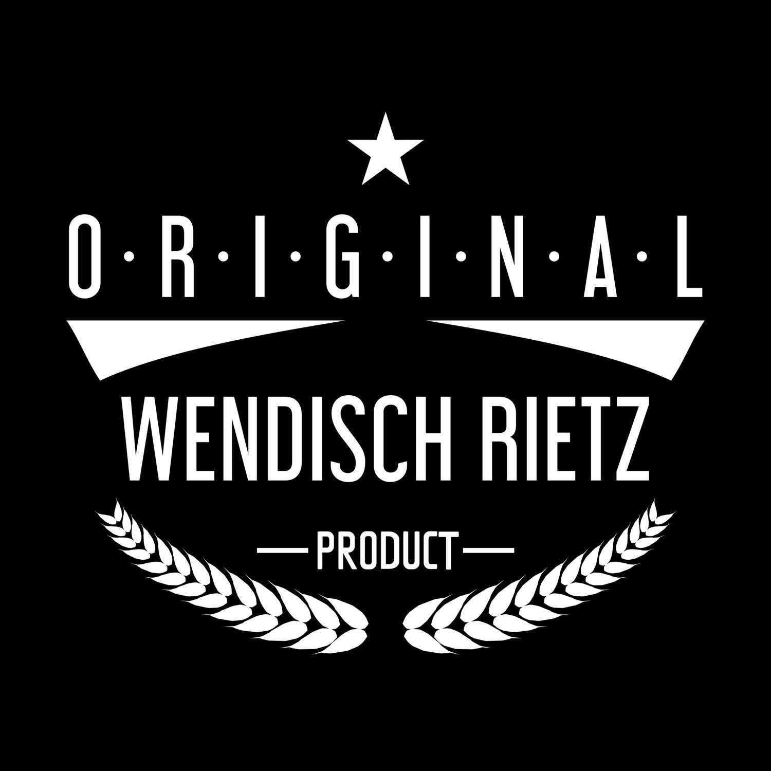 T-Shirt »Original Product« für den Ort »Wendisch Rietz«