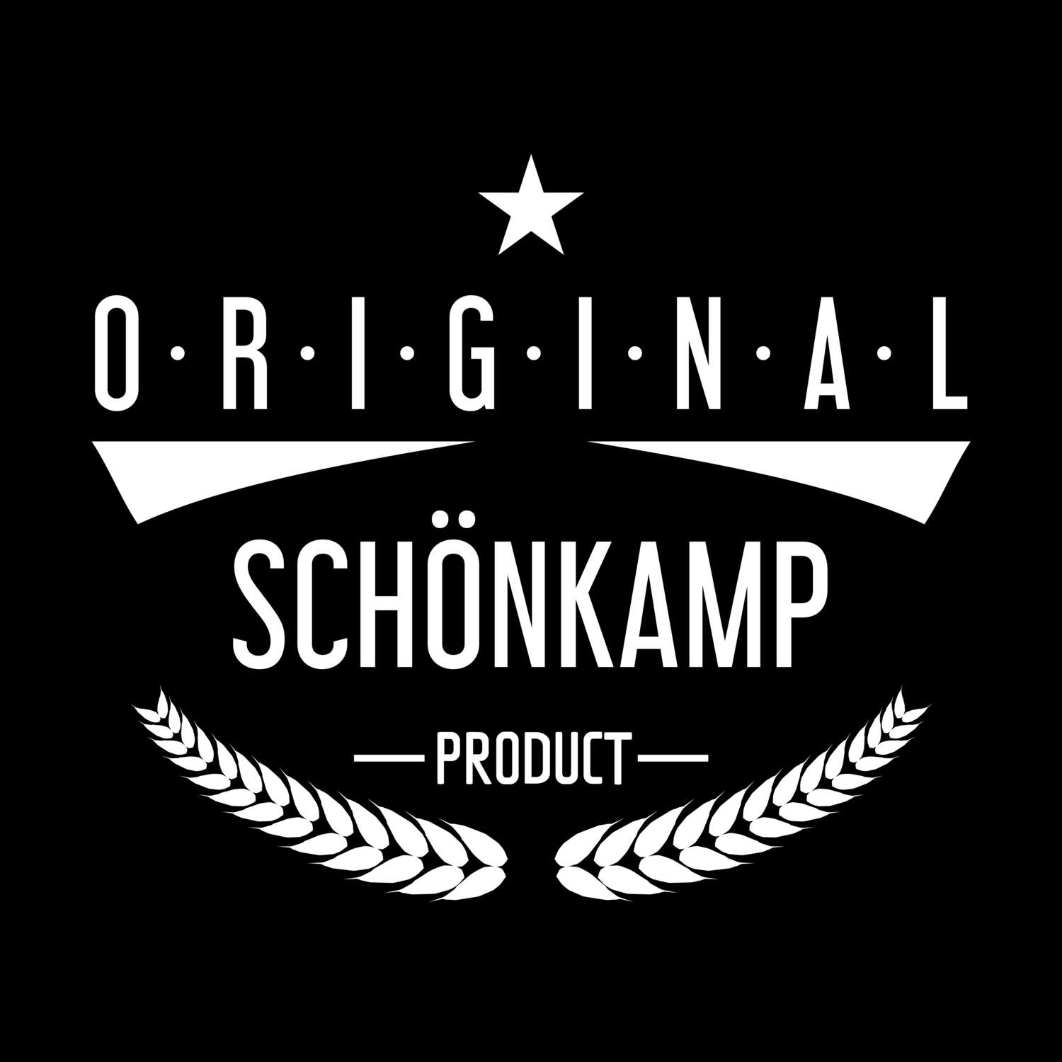 T-Shirt »Original Product« für den Ort »Schönkamp«