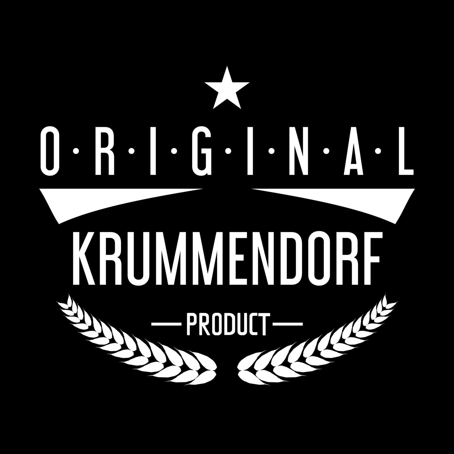 T-Shirt »Original Product« für den Ort »Krummendorf«