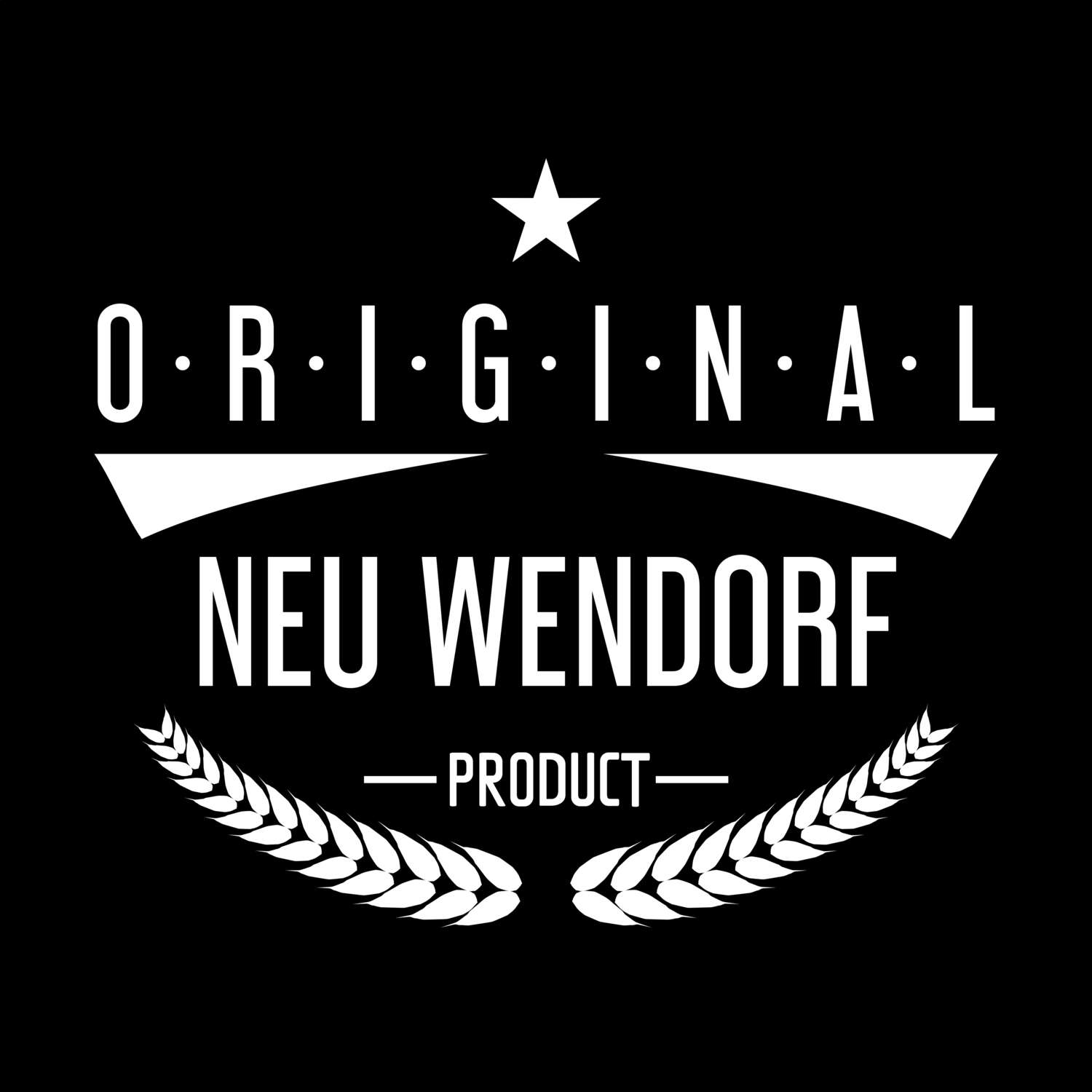 T-Shirt »Original Product« für den Ort »Neu Wendorf«