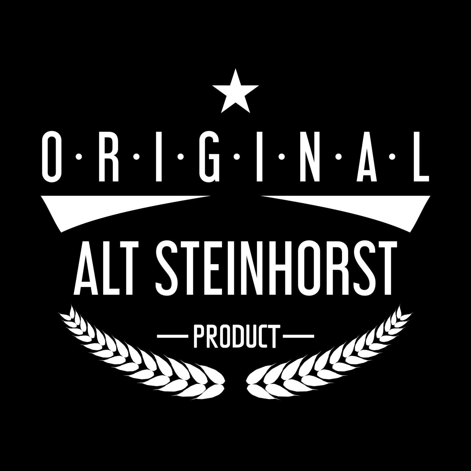 T-Shirt »Original Product« für den Ort »Alt Steinhorst«