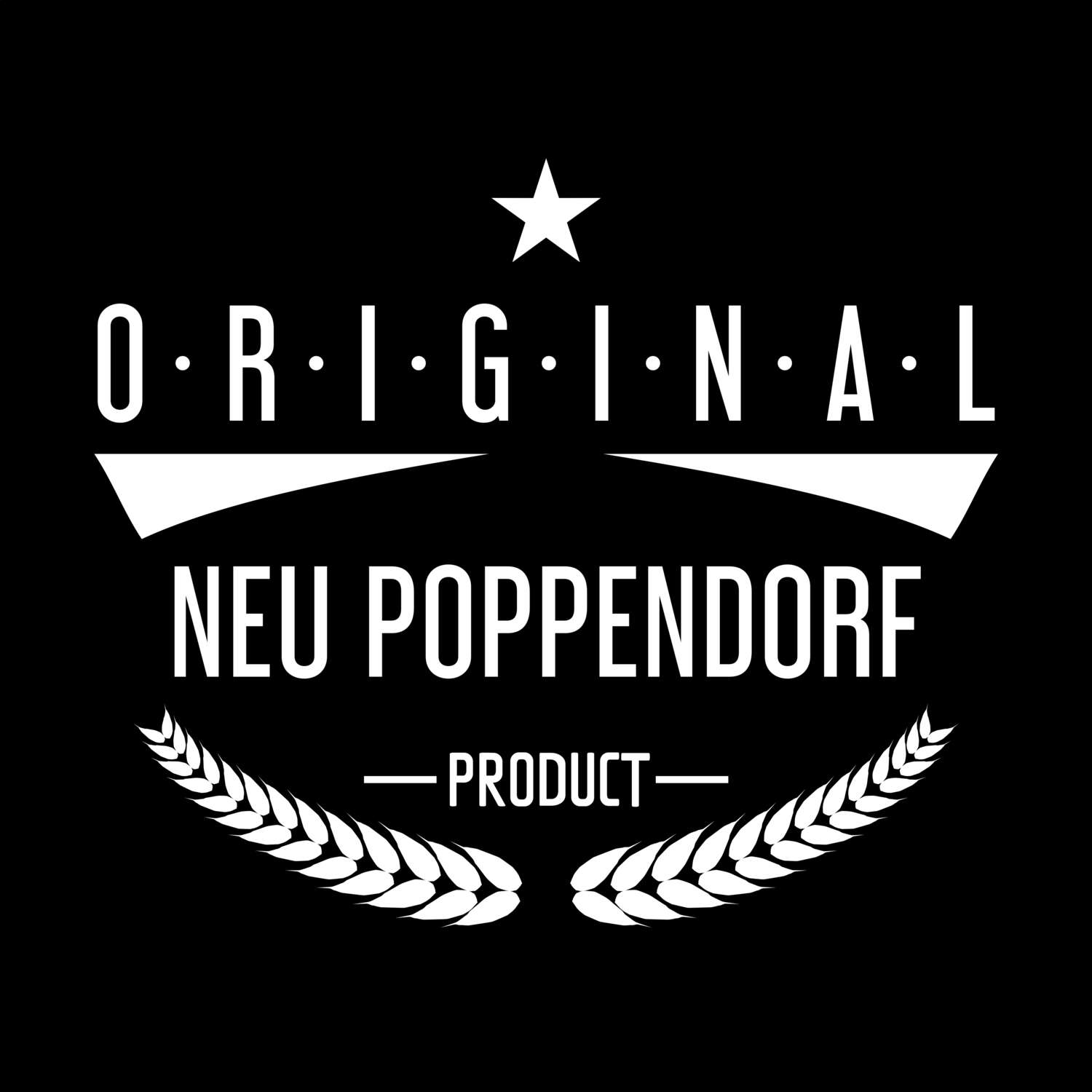 T-Shirt »Original Product« für den Ort »Neu Poppendorf«