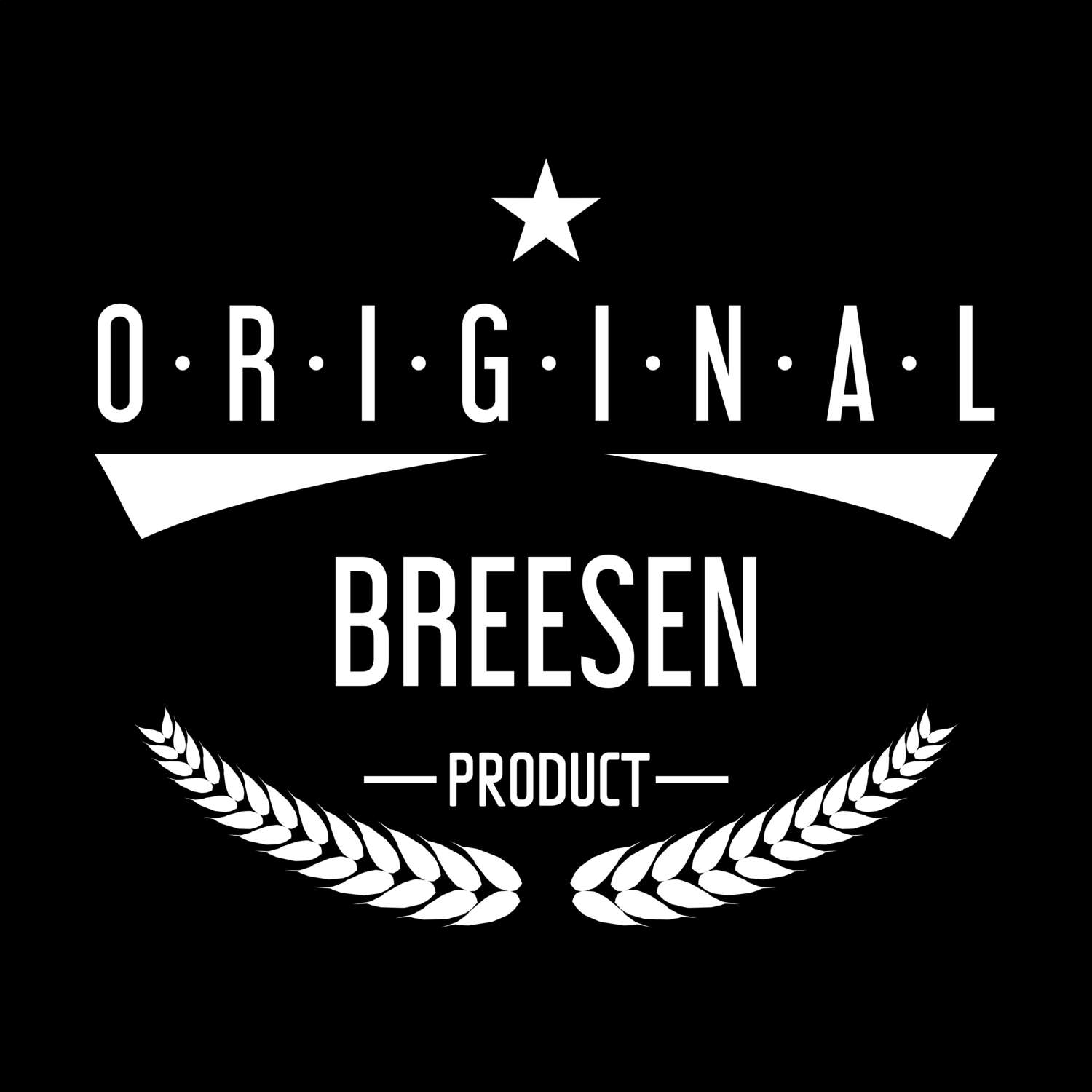 T-Shirt »Original Product« für den Ort »Breesen«