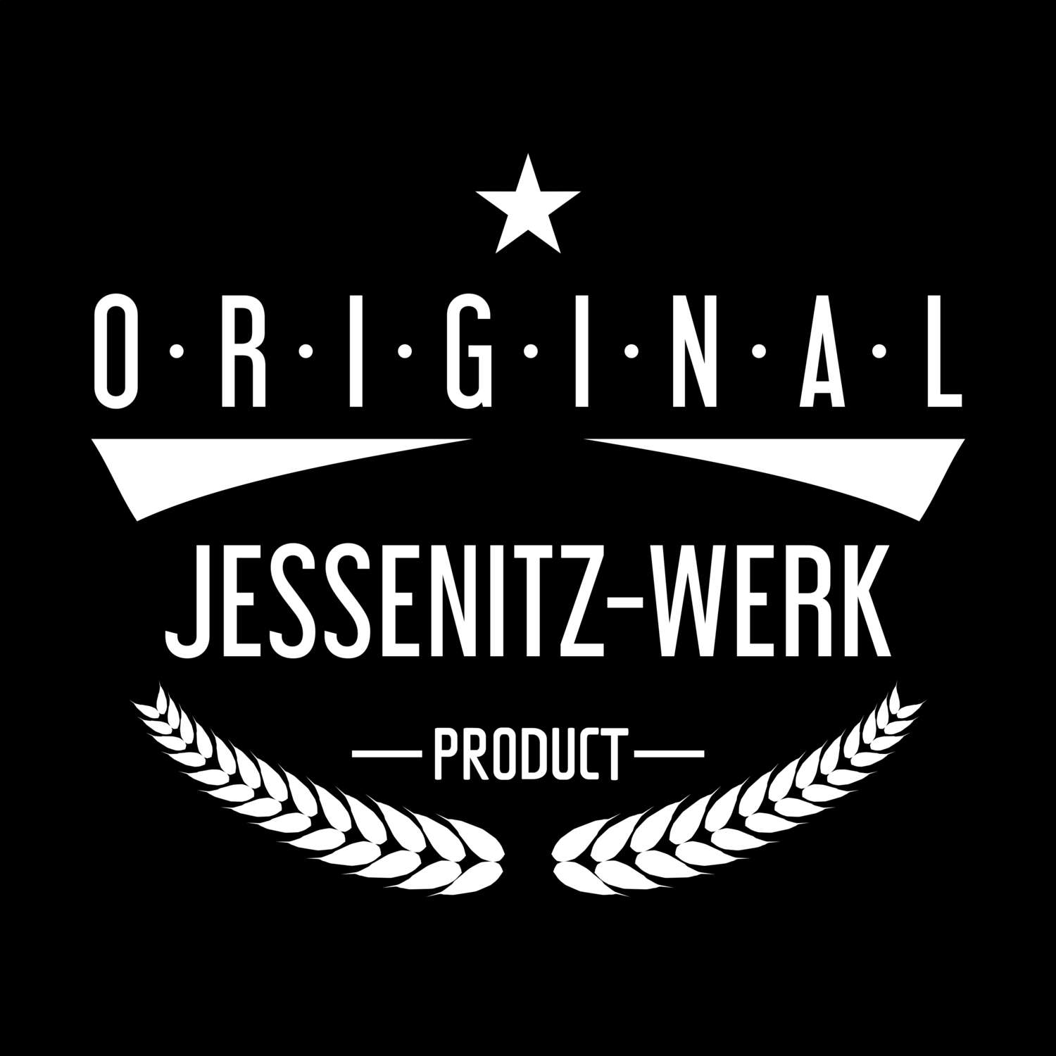 T-Shirt »Original Product« für den Ort »Jessenitz-Werk«