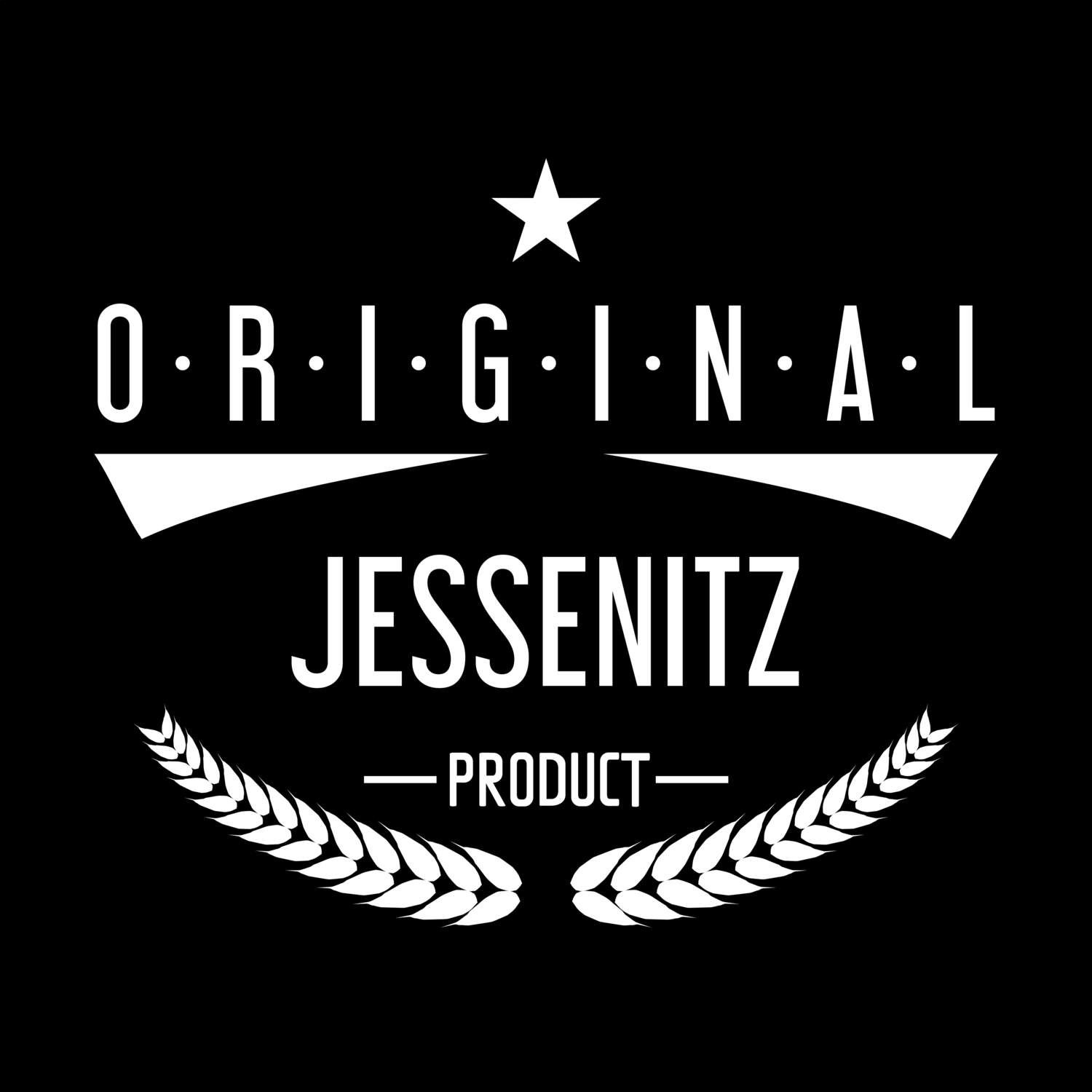 T-Shirt »Original Product« für den Ort »Jessenitz«