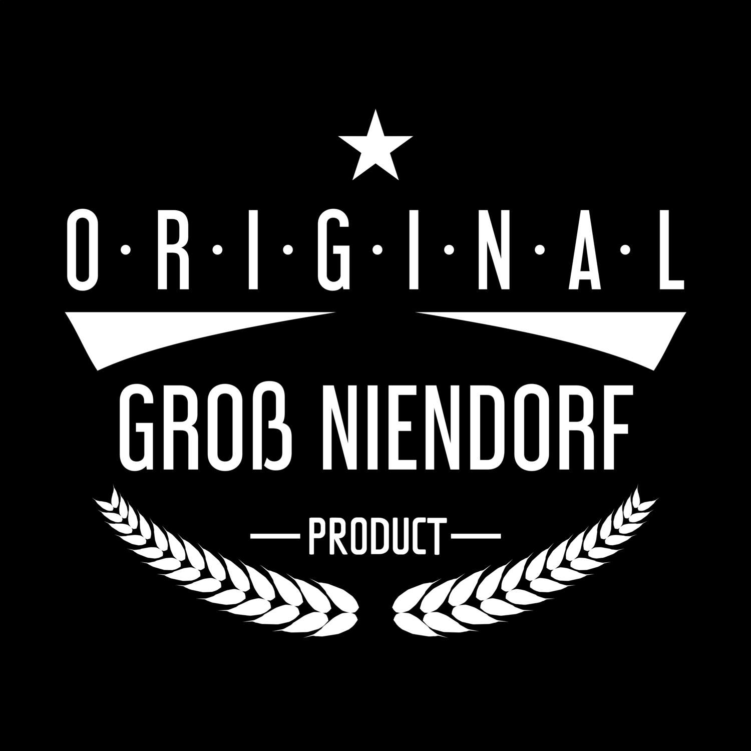 T-Shirt »Original Product« für den Ort »Groß Niendorf«