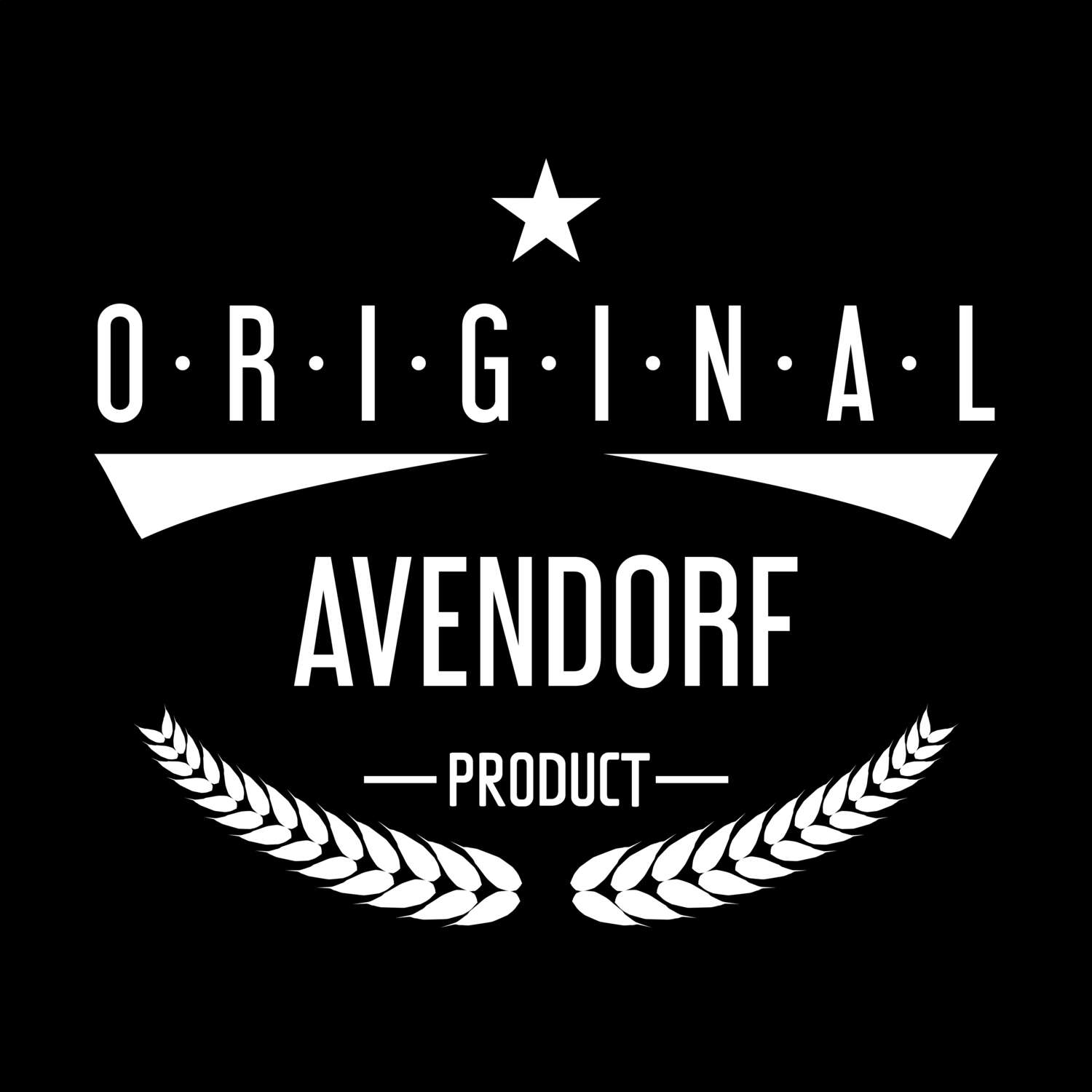 T-Shirt »Original Product« für den Ort »Avendorf«