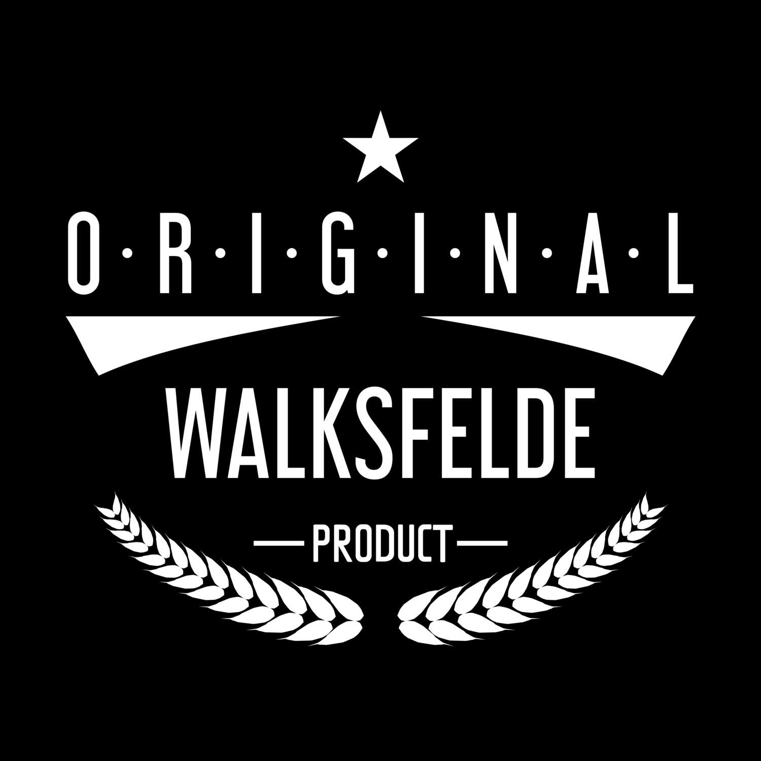 T-Shirt »Original Product« für den Ort »Walksfelde«