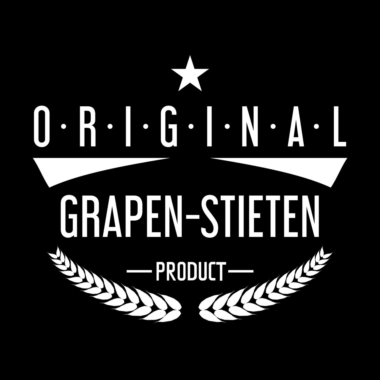 T-Shirt »Original Product« für den Ort »Grapen-Stieten«