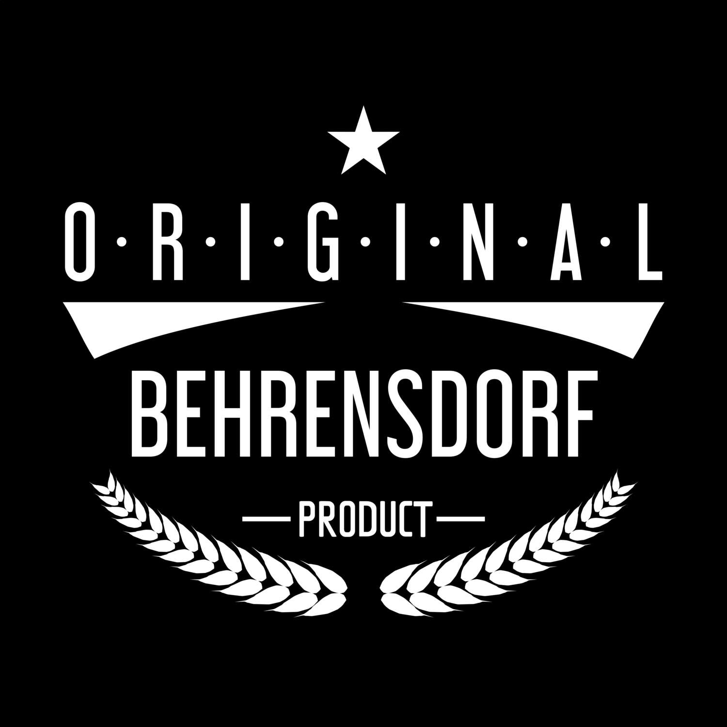 T-Shirt »Original Product« für den Ort »Behrensdorf«