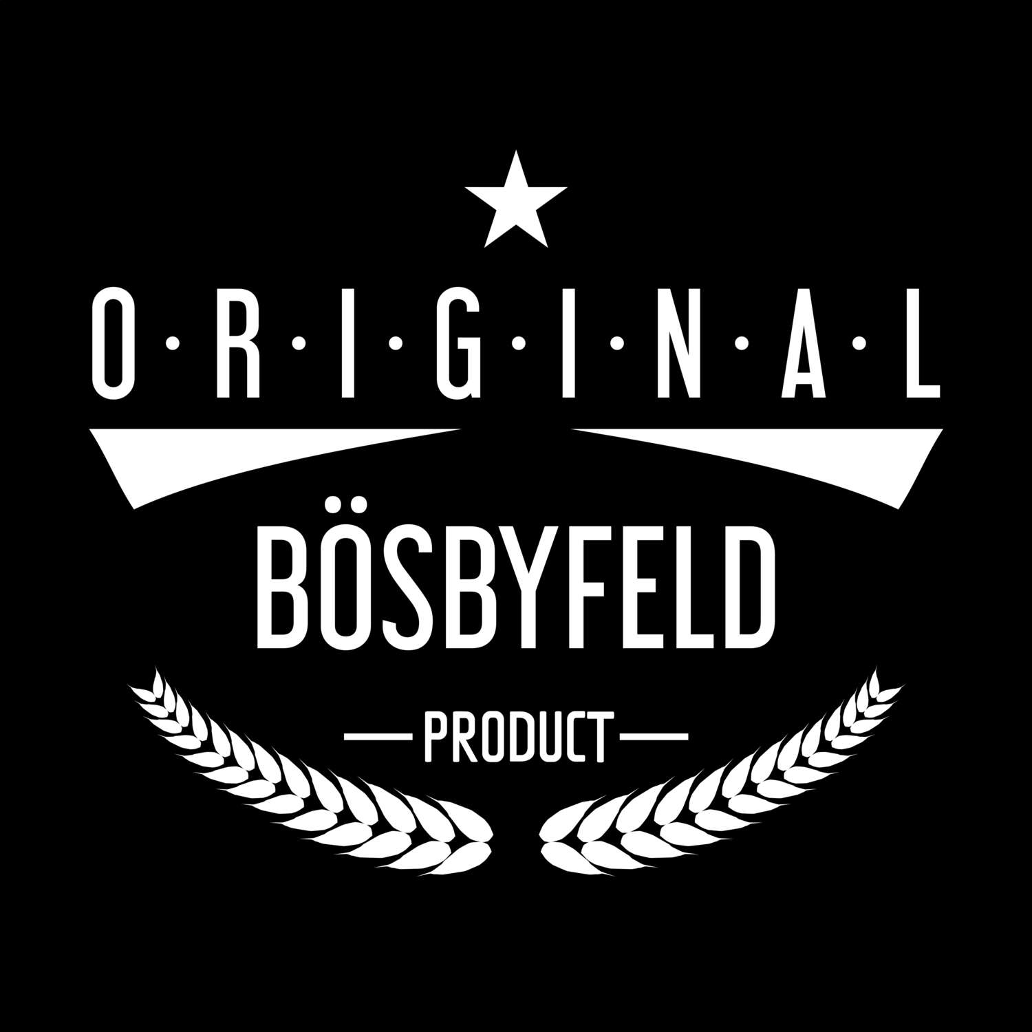 T-Shirt »Original Product« für den Ort »Bösbyfeld«